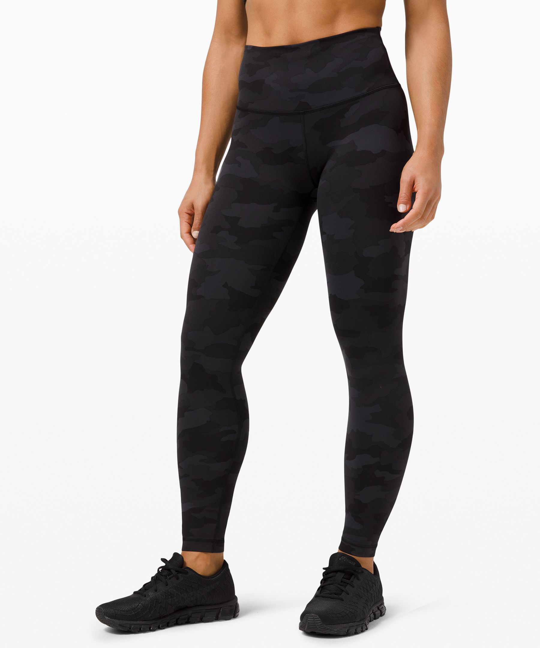 Lululemon Wunder Train High-rise Tights 31" In Heritage 365 Camo Deep Coal