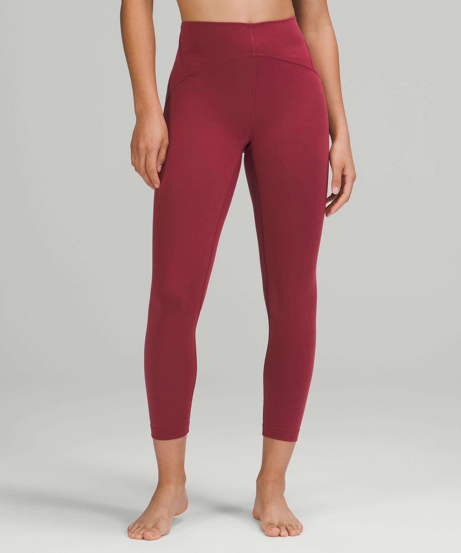 red leggings lululemon