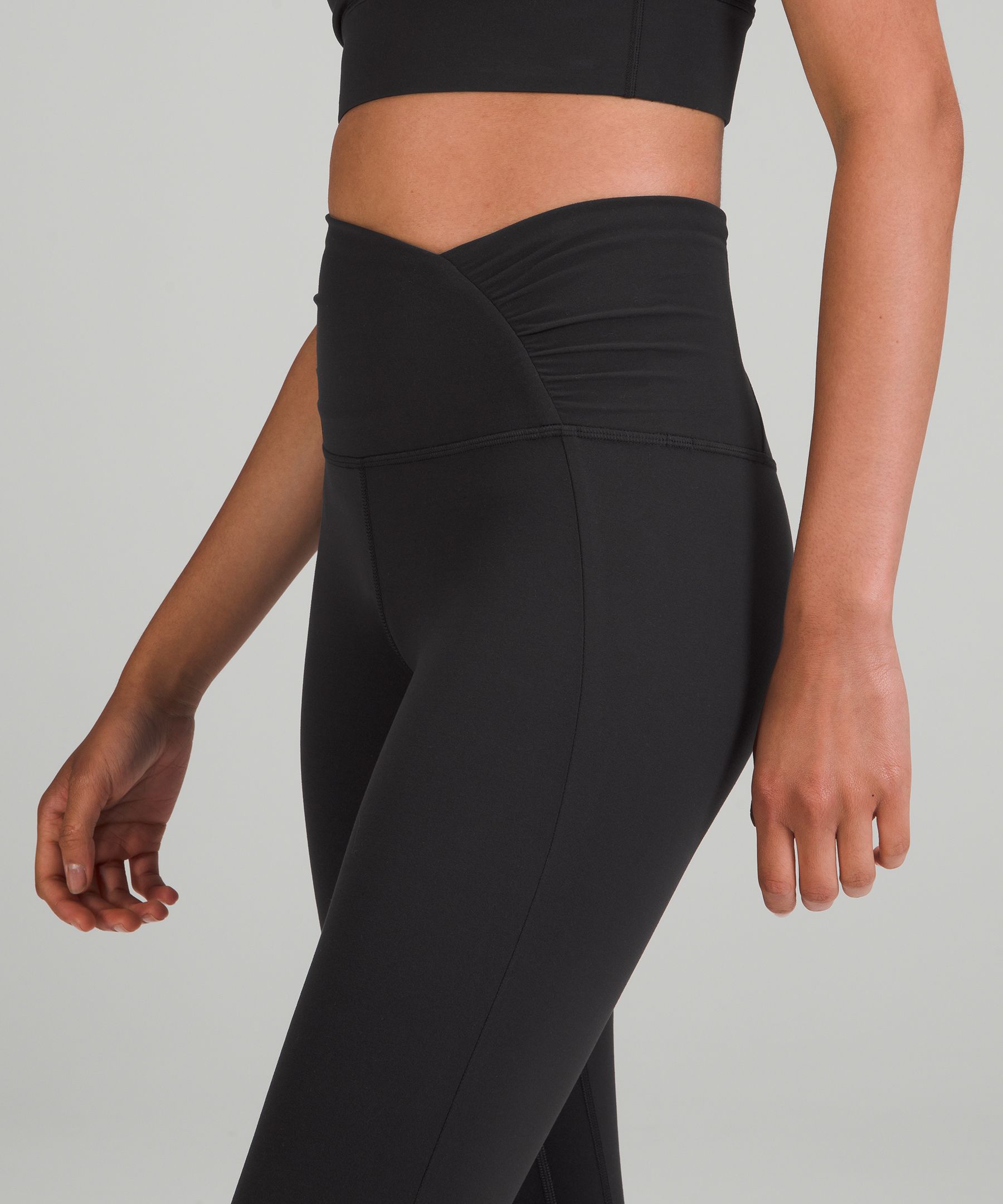 ruched waist aligns just dropped in the US! I love the waist ruching, but  I'm unsure about the legs. thoughts? anyone ordering, or tried them on? : r/ lululemon