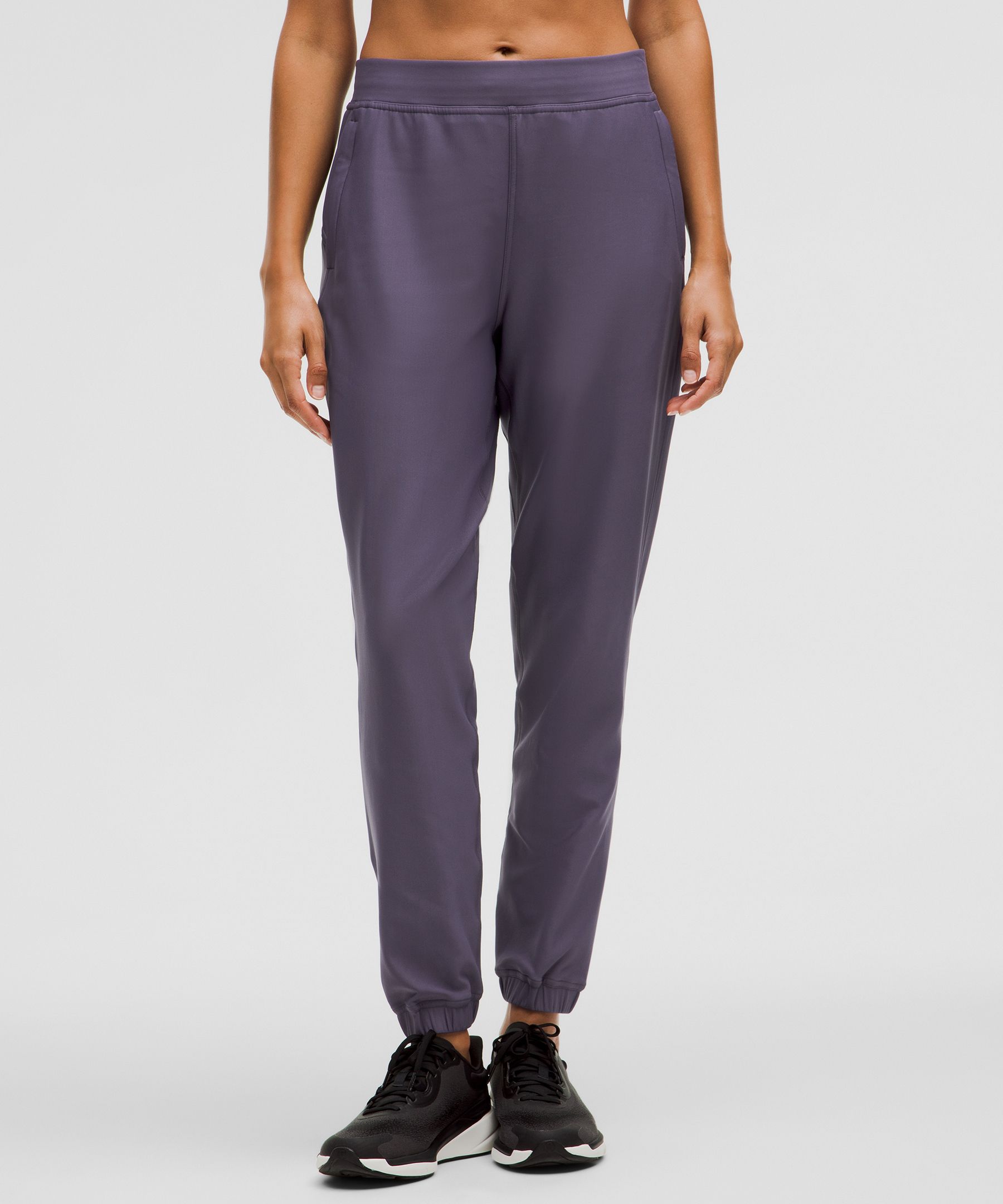 Adapted State High-Rise Fleece Jogger Full Length - Purple