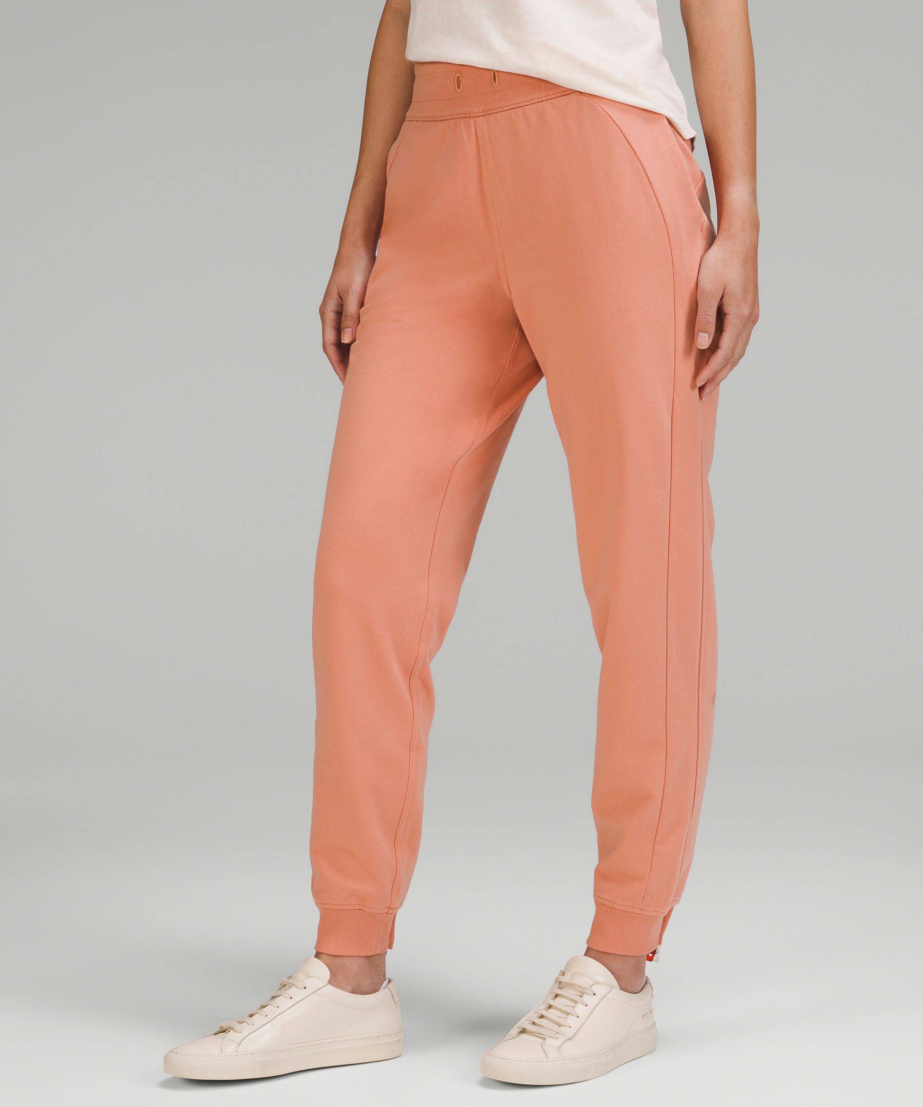 Lululemon Scuba High-rise French Terry Joggers In Pink Savannah