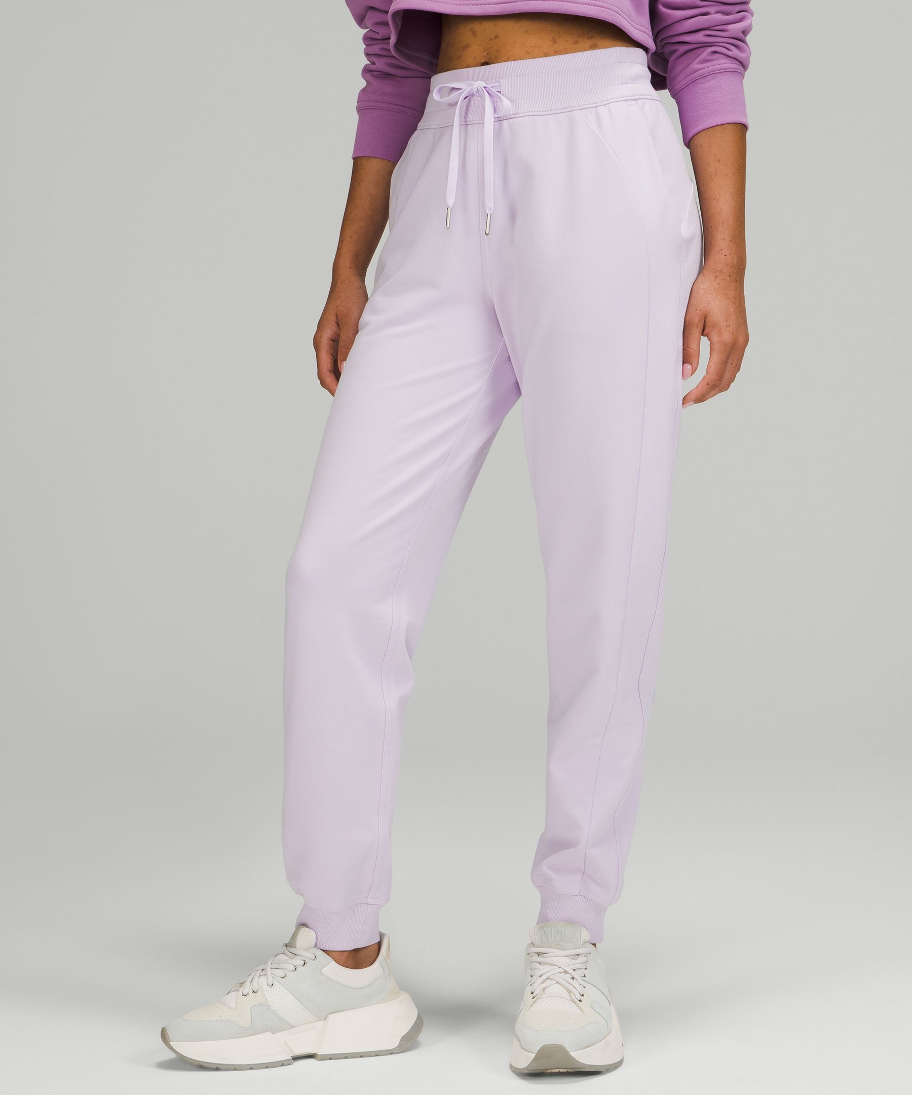 Lululemon Scuba High-rise French Terry Joggers In Lavender Dew