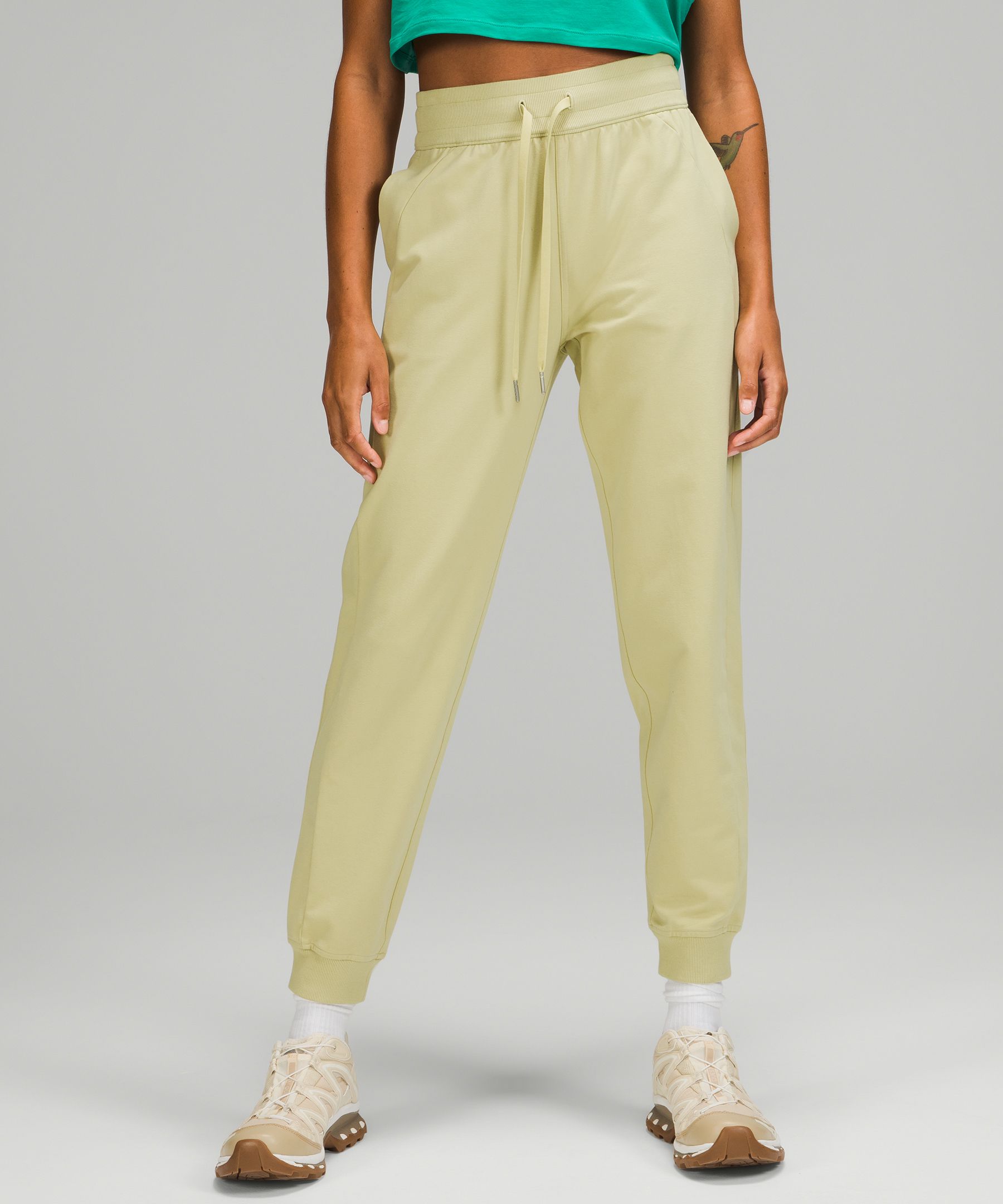 Lululemon Scuba High-rise French Terry Joggers In Dew Green