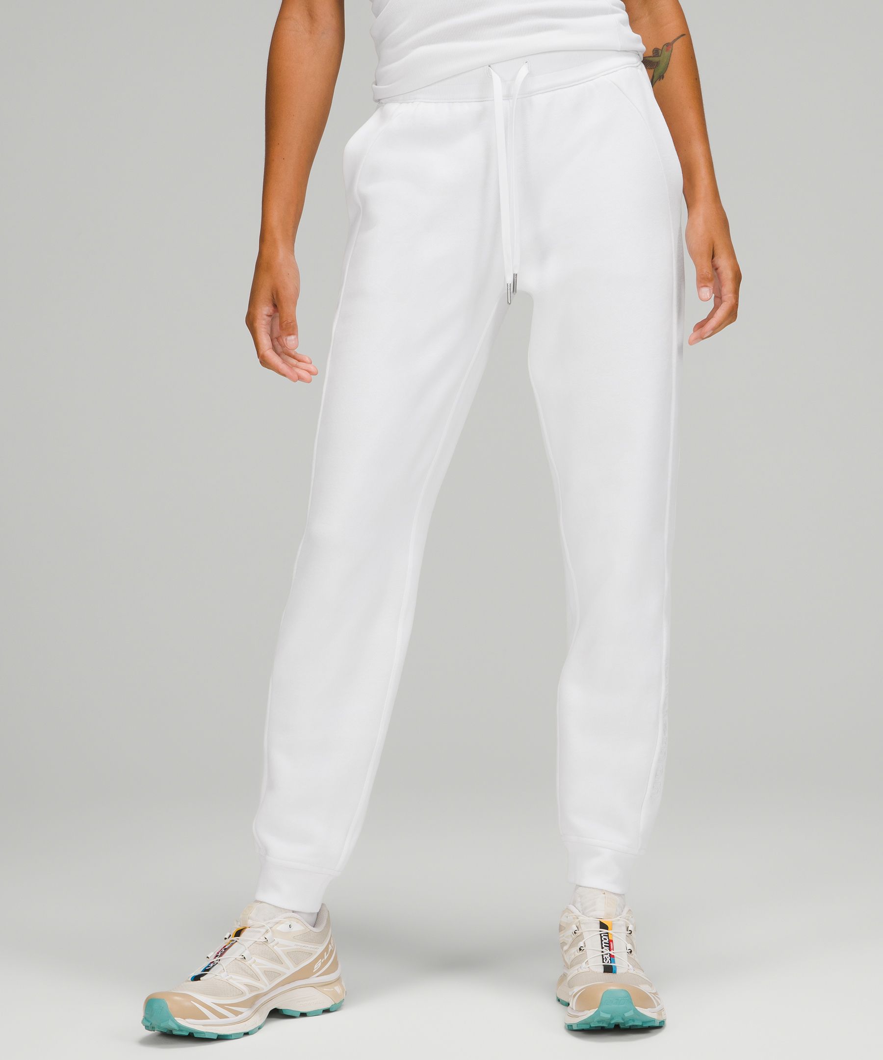 Lululemon Scuba High-rise Joggers Graphic Full Length In White | ModeSens