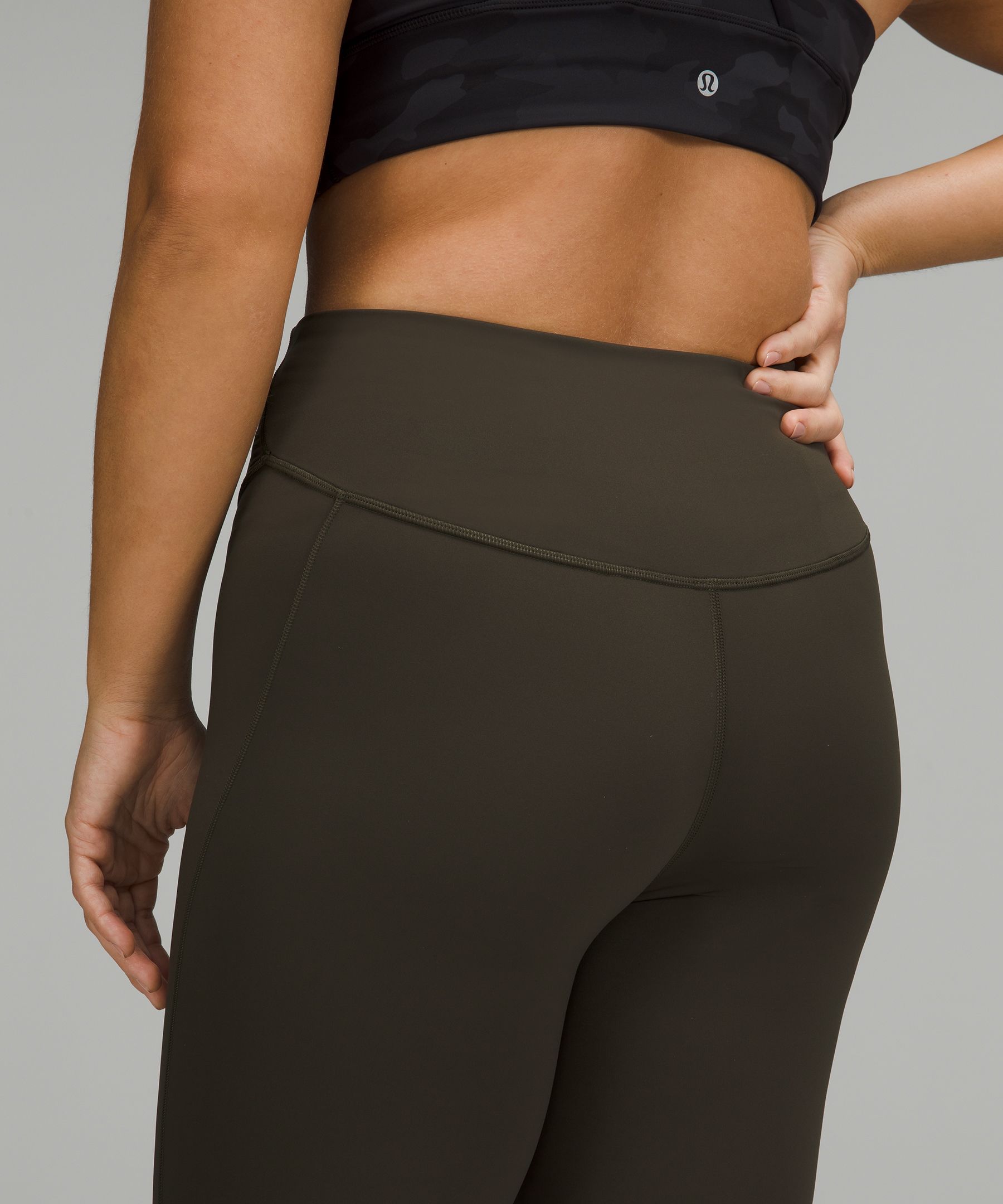 Lululemon Base Pace High-rise Crop 17 In Smoked Spruce
