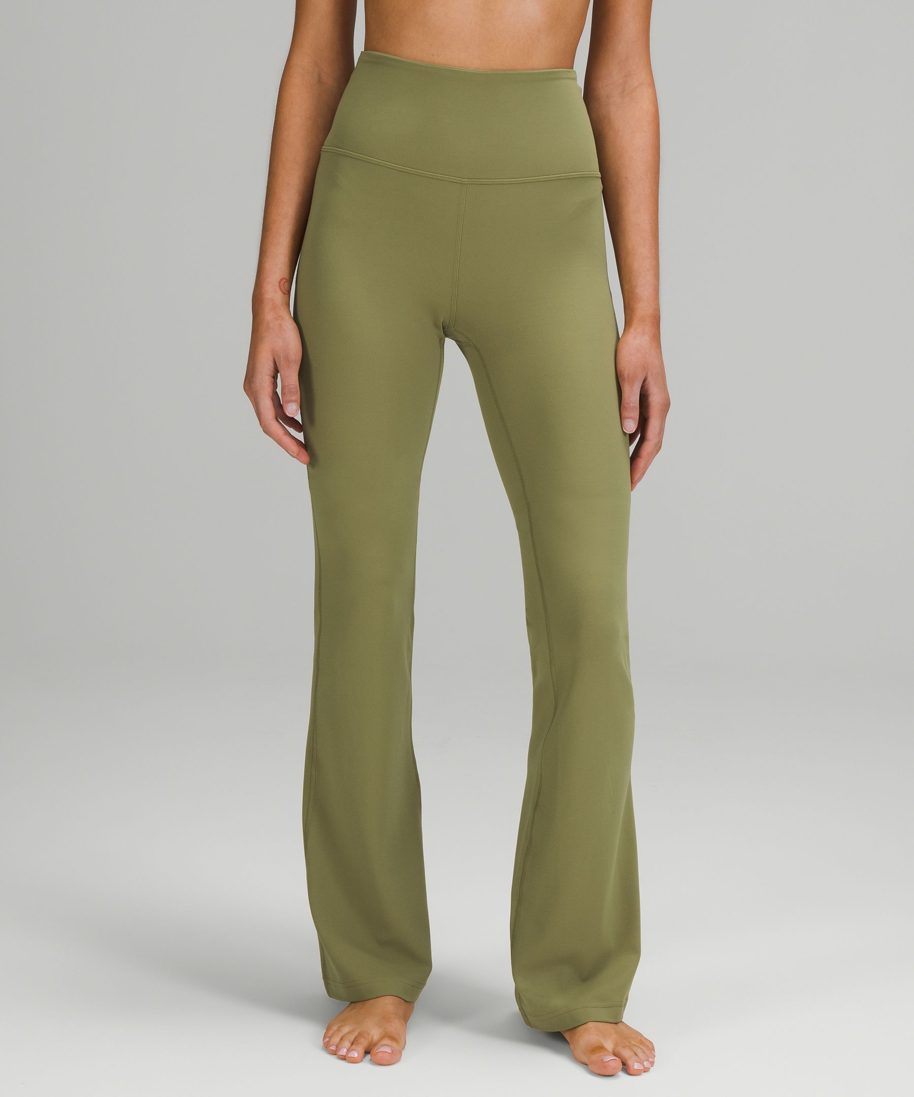 Lululemon Groove Super-high-rise Flared Pants Nulu In Charged