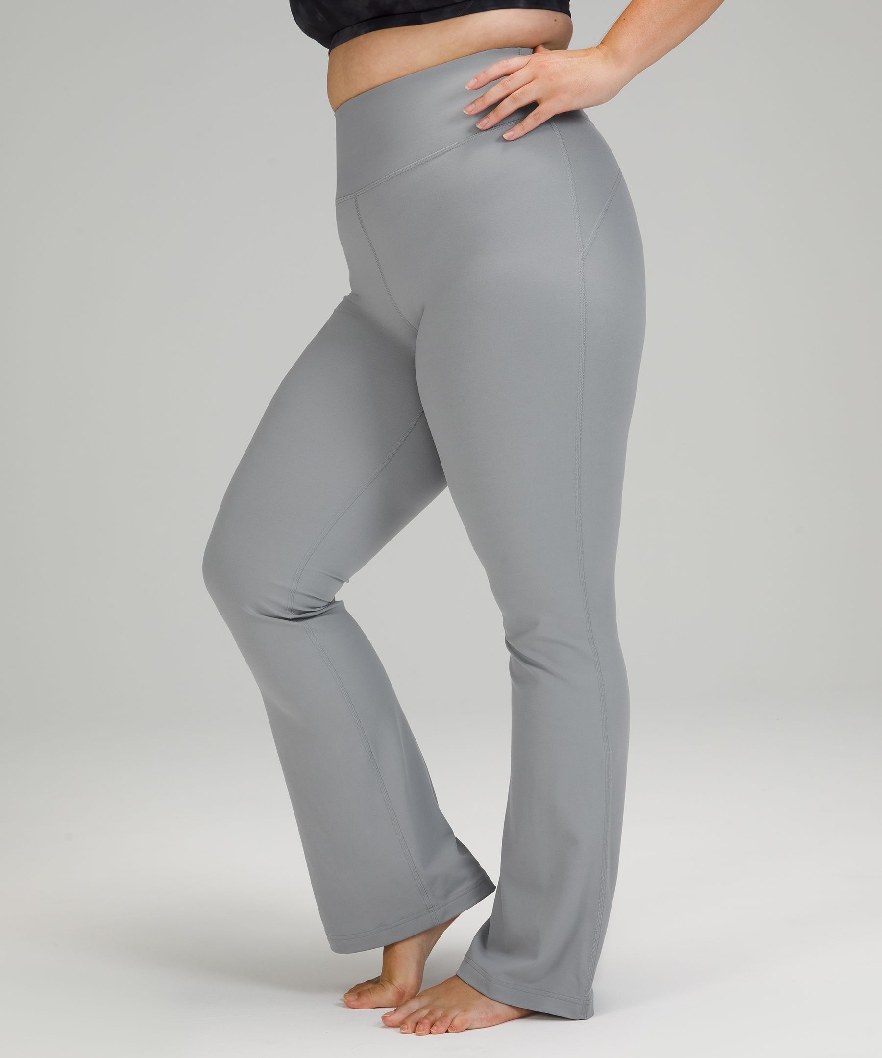 Lululemon Groove Super-high-rise Flared Pants Nulu In Charged Indigo