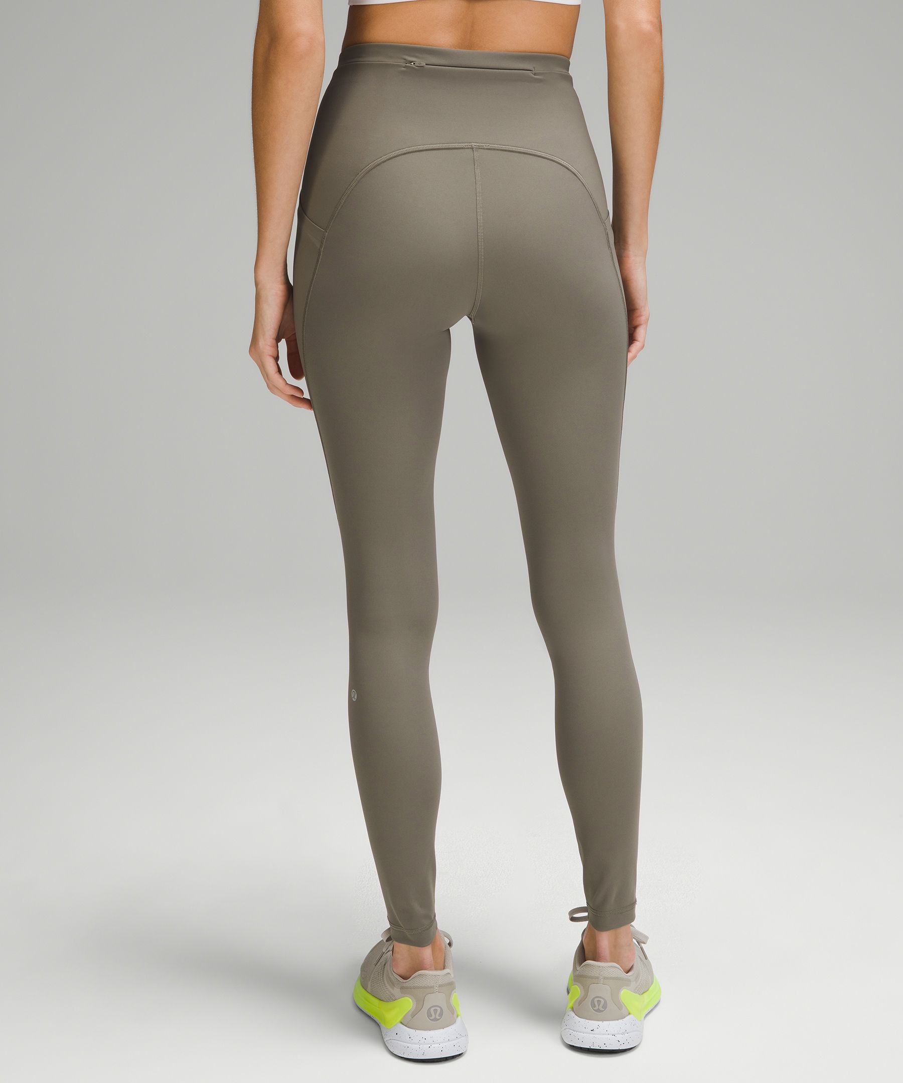 Lululemon Speed Tight Cozy High-Rise Ruched Ankle Leggings Zip Pocket Black  6 - $67 - From Pearl