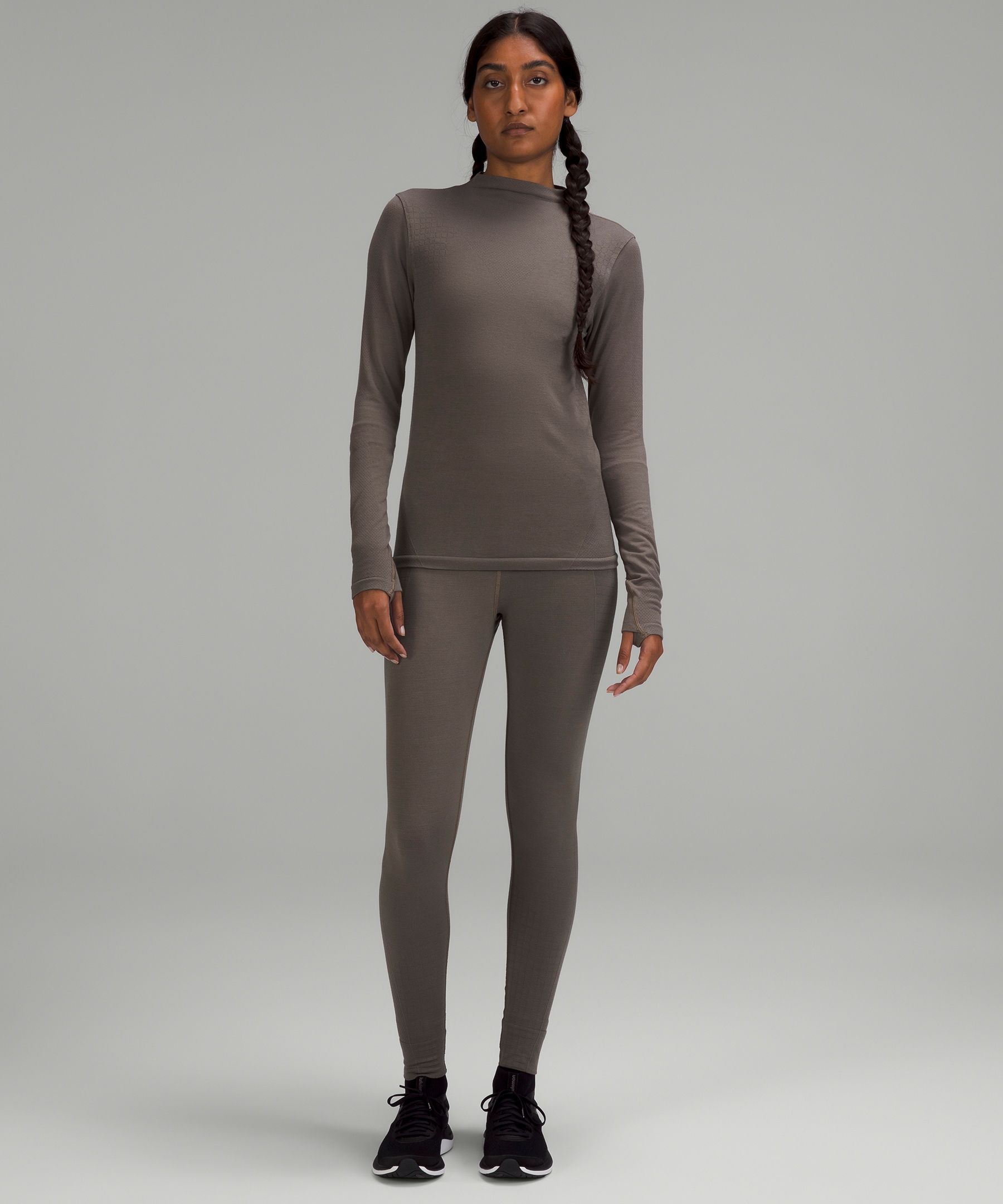 Seamless warmth technical ankle-length leggings