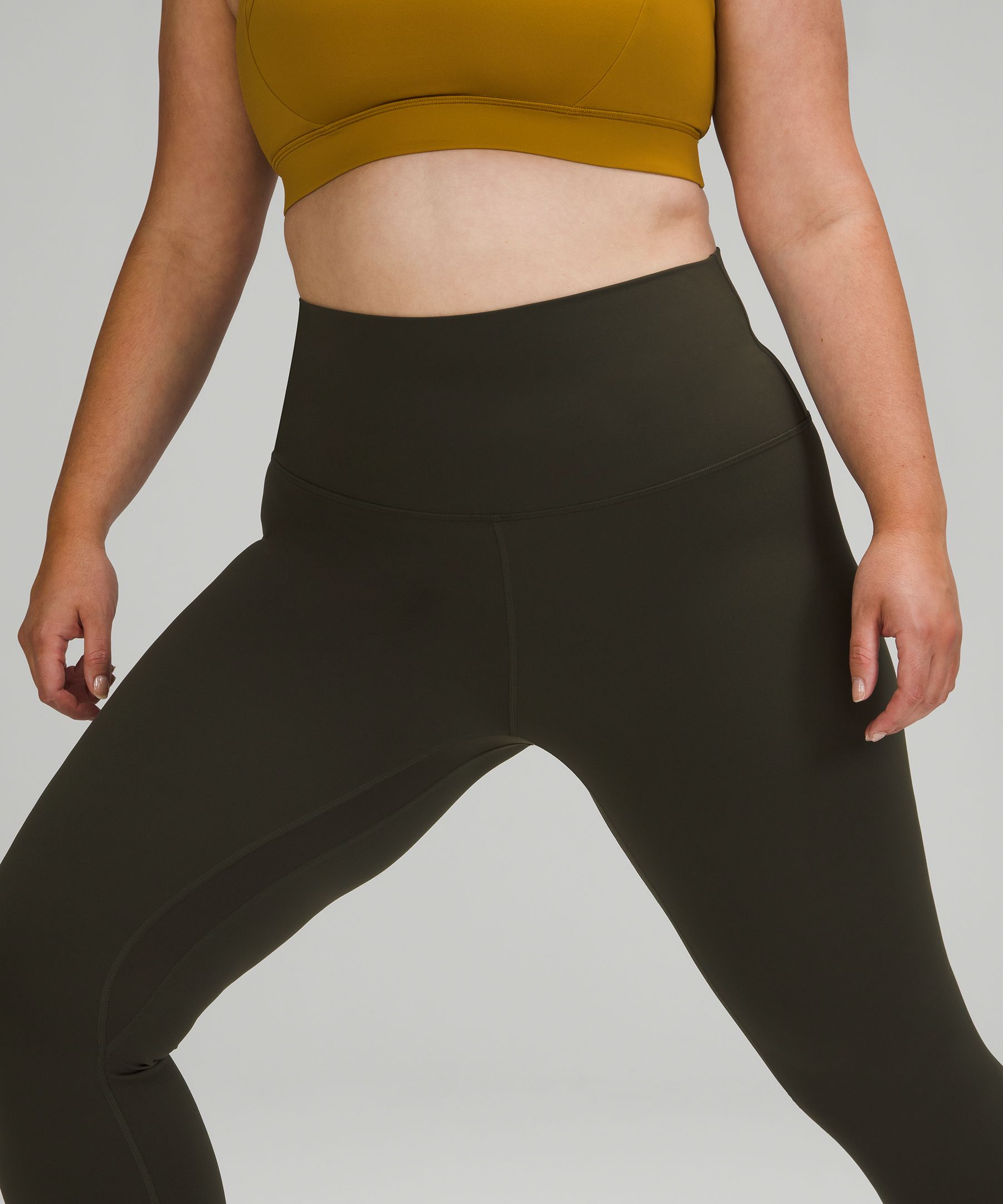 lululemon athletica, Pants & Jumpsuits, Lululemon Dark Olive Align  Leggings