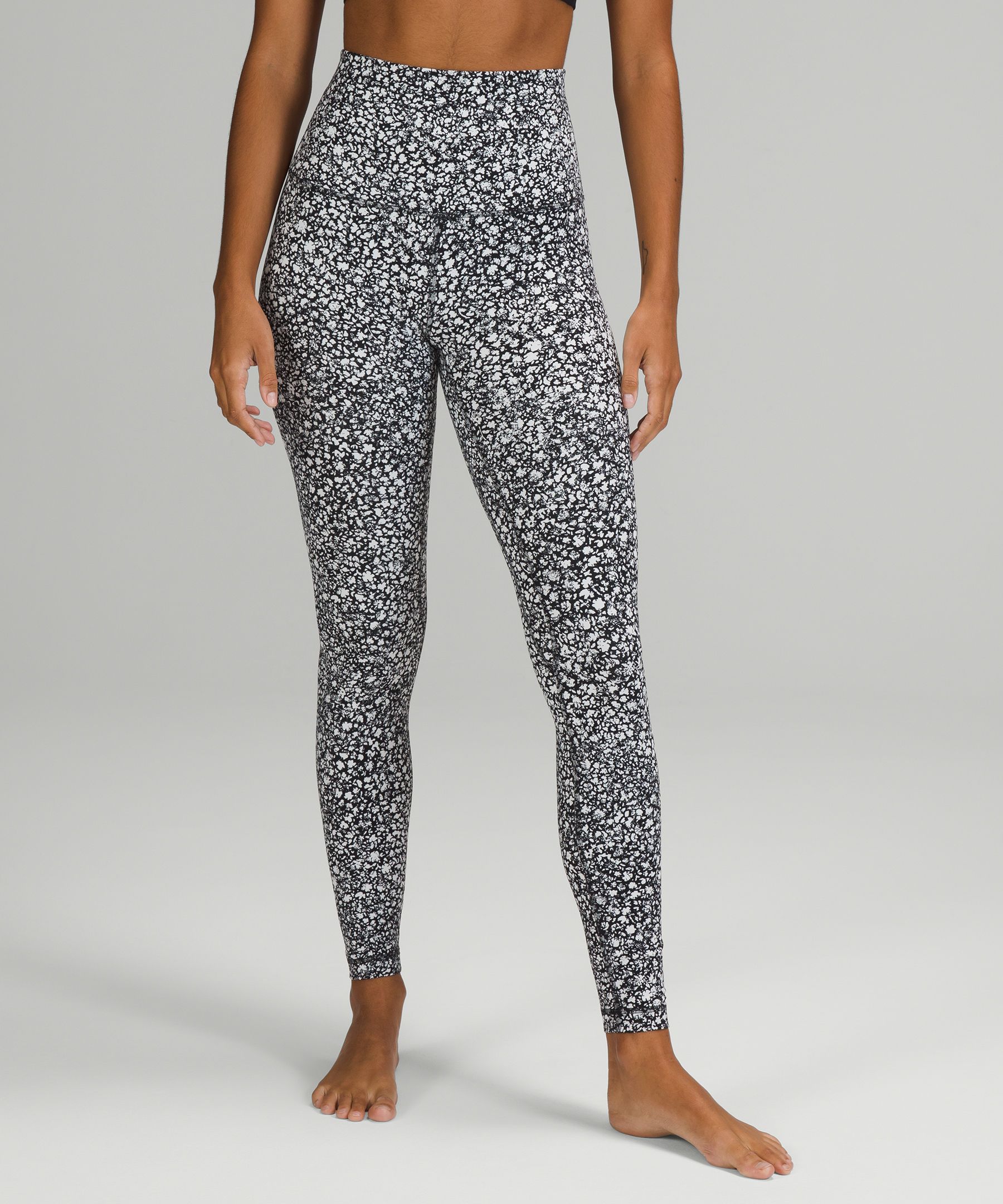 Black and white outlet speckled lululemon leggings