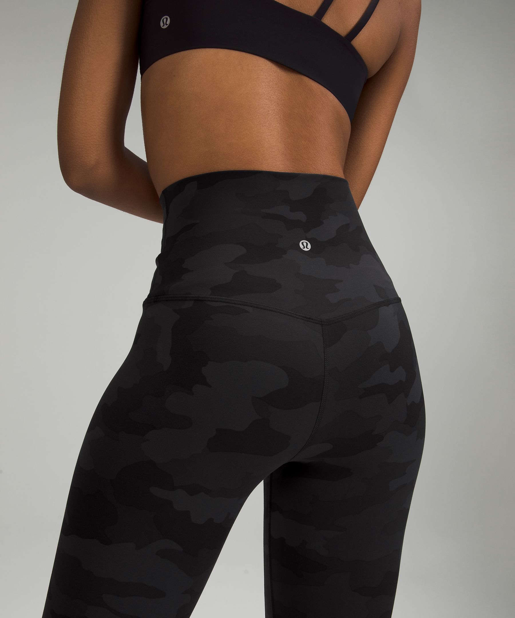 My first lulu purchase! They are soooo comfy. Super high rise align 28” formation  camo (8). : r/lululemon