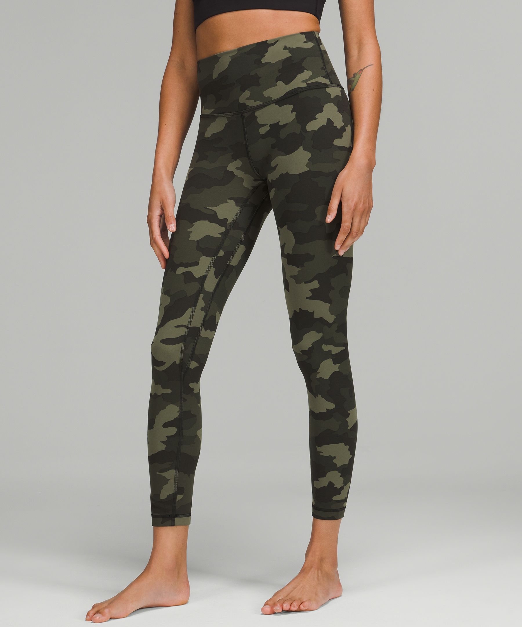 lululemon athletica, Pants & Jumpsuits, Lululemon Green Camo Leggings