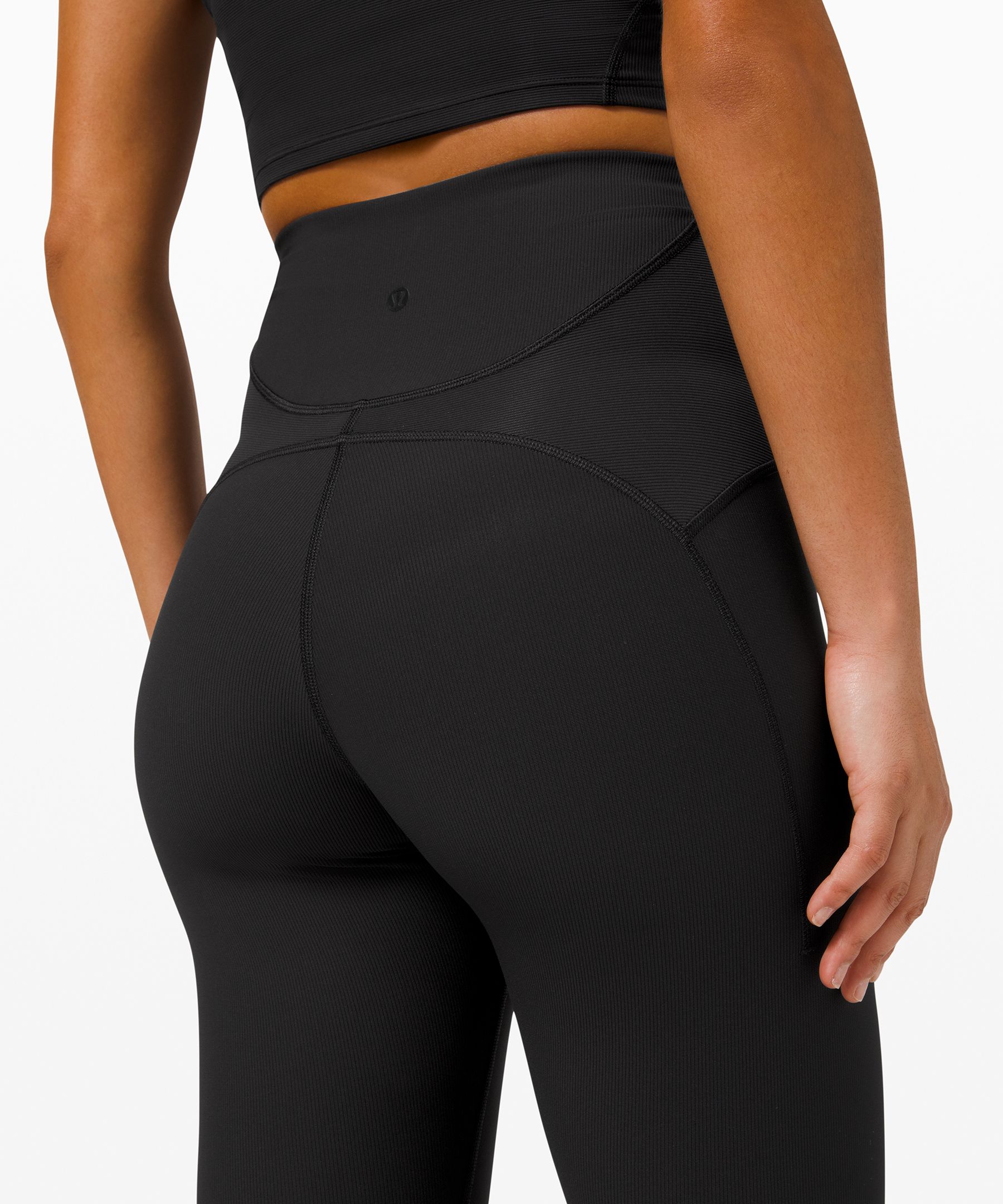 Lululemon Align™ Ribbed Panel High-rise Shorts 8 - Black