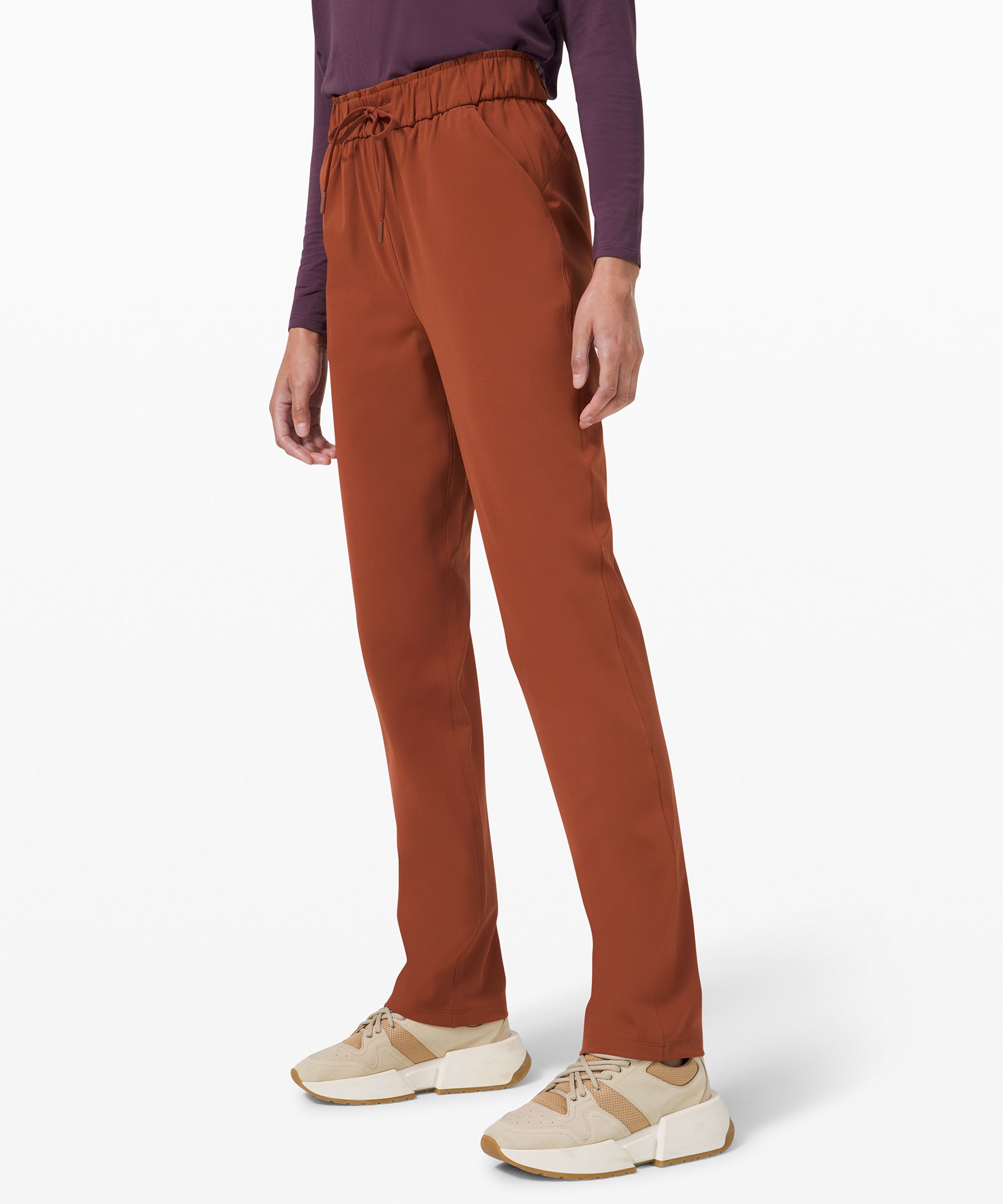 Lululemon Stretch High Rise Pant *full Length In Brown