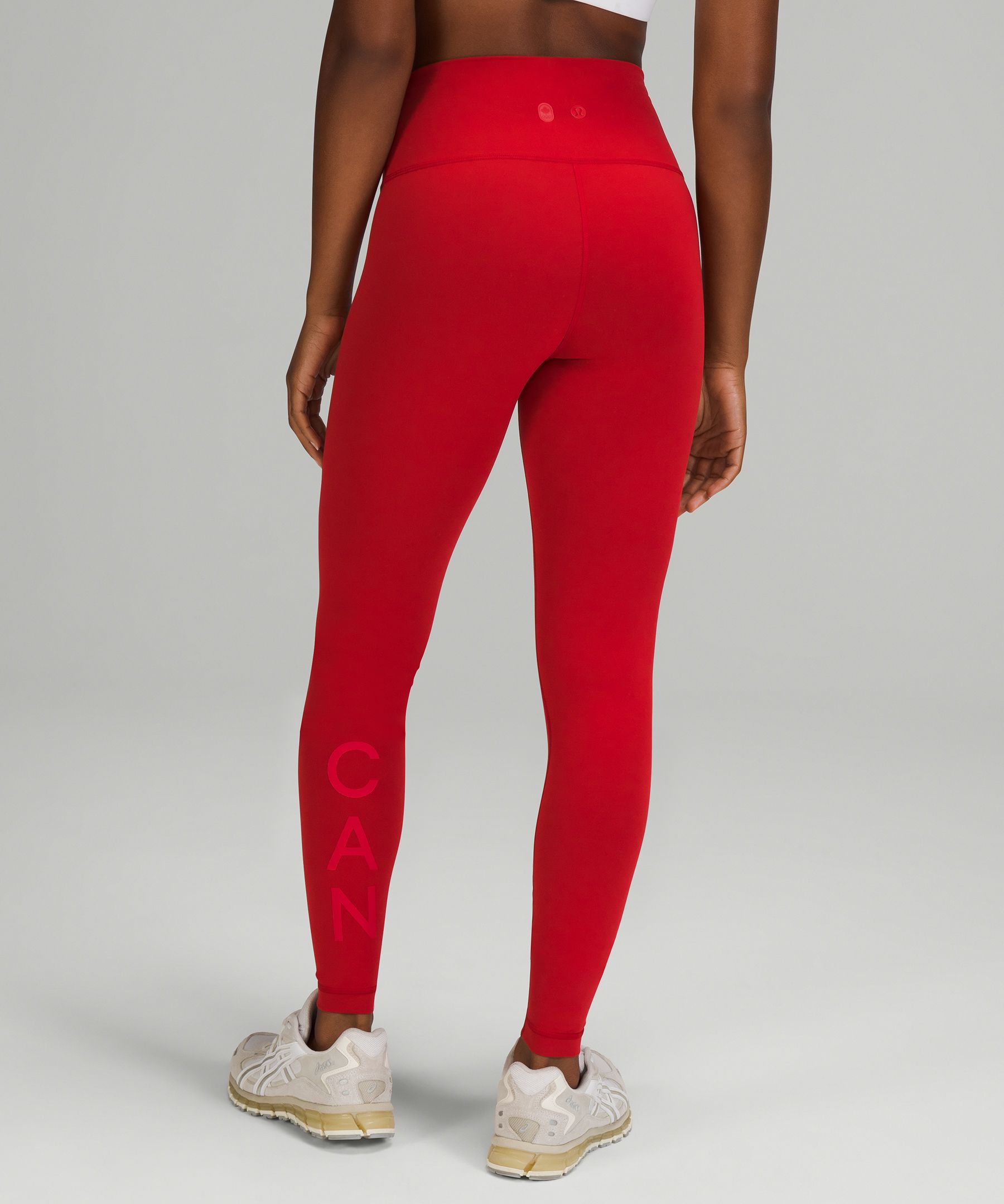 Lululemon Team Canada Wunder Train High Rise Tight 28 COC Logo