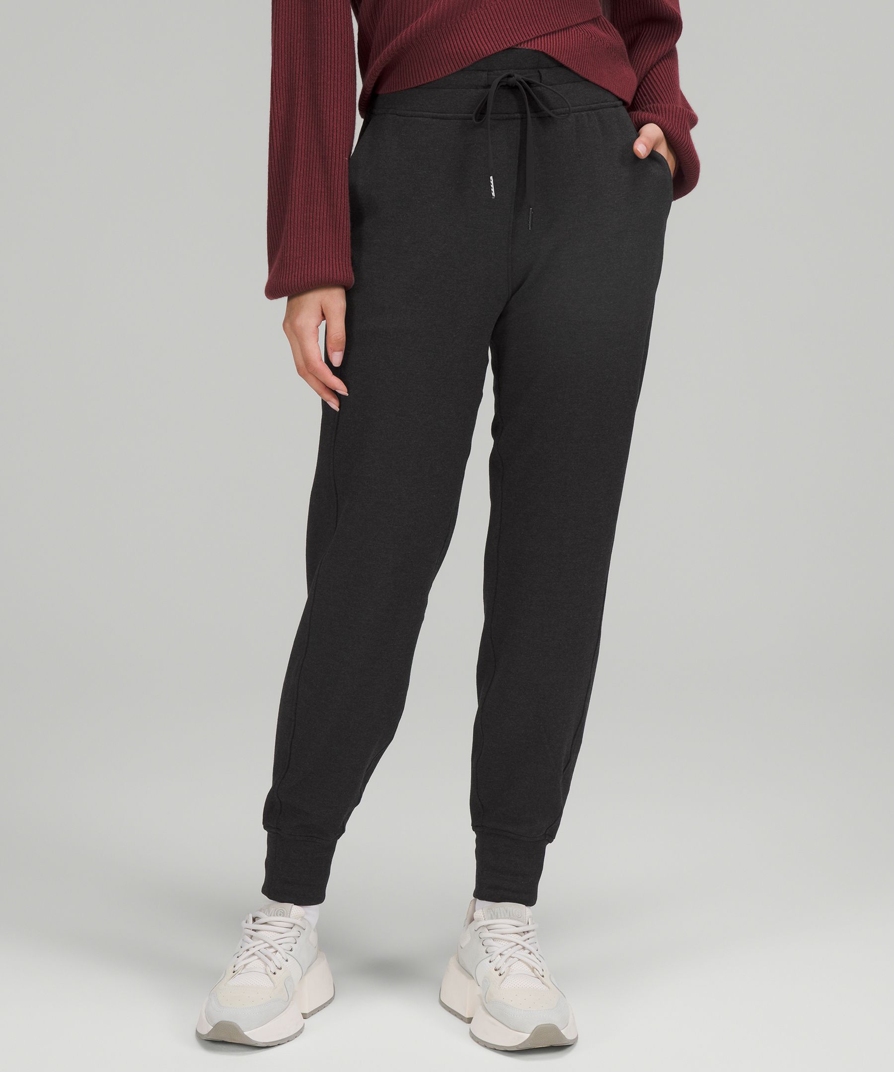 fleece high rise joggers