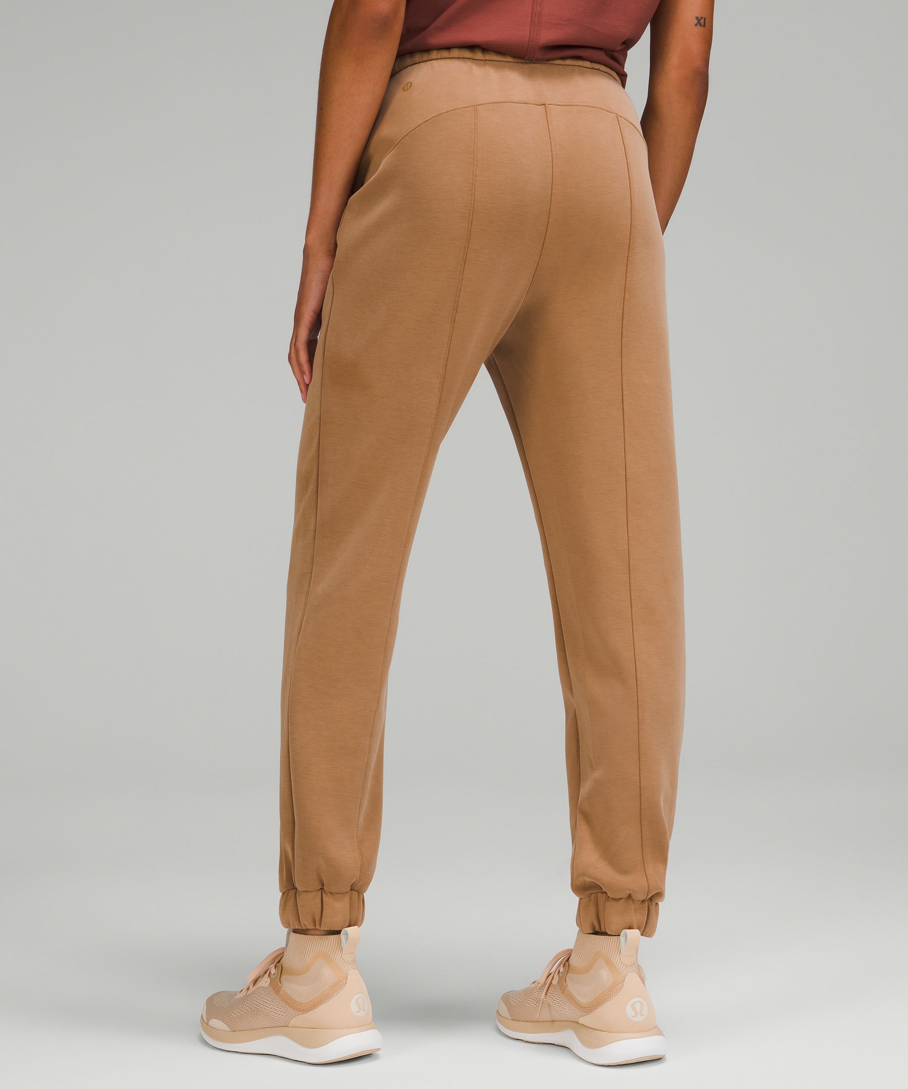 AsYou super low rise relaxed pants in brown