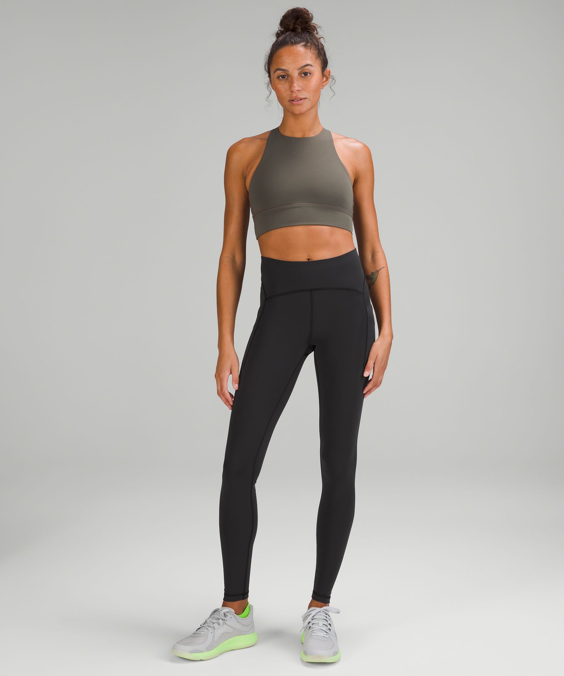 新作入荷!!】 Lululemon power thru tight size4グレー スパッツ