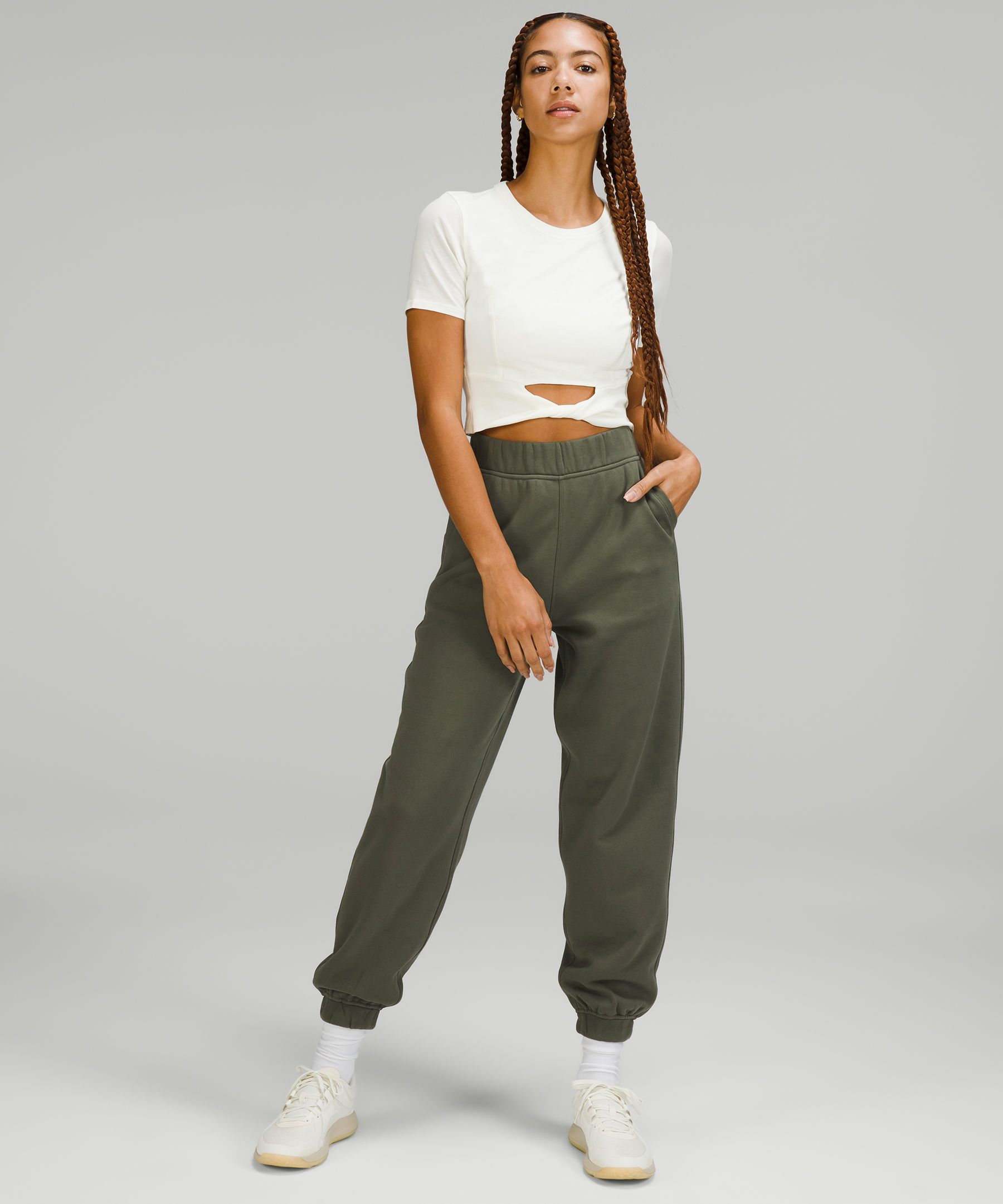 high rise jogger