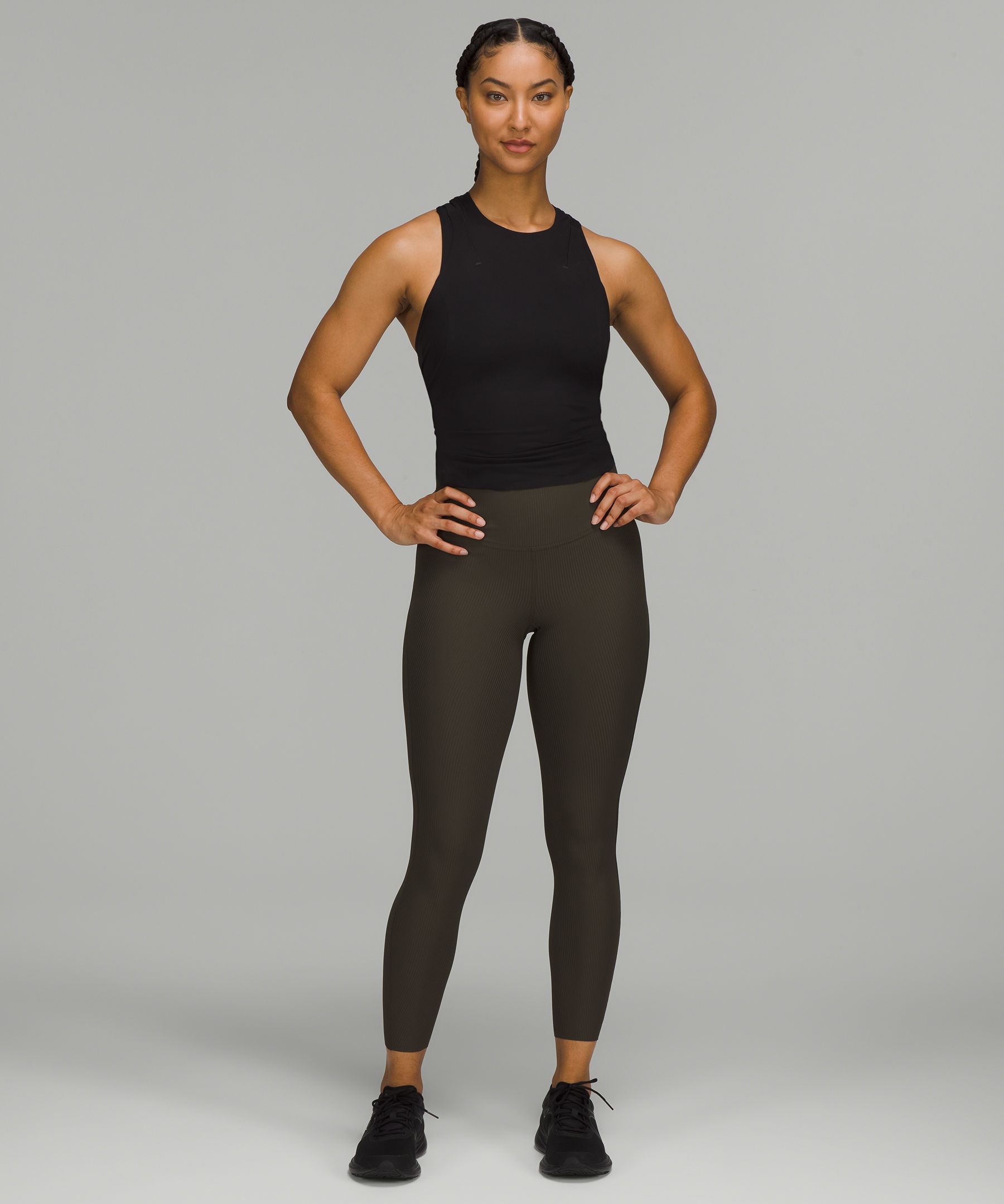 lululemon - Base Pace Hi Rise Ribbed Tights 25 Inch on Designer Wardrobe