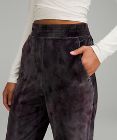 Velour Relaxed High-Rise Pant
