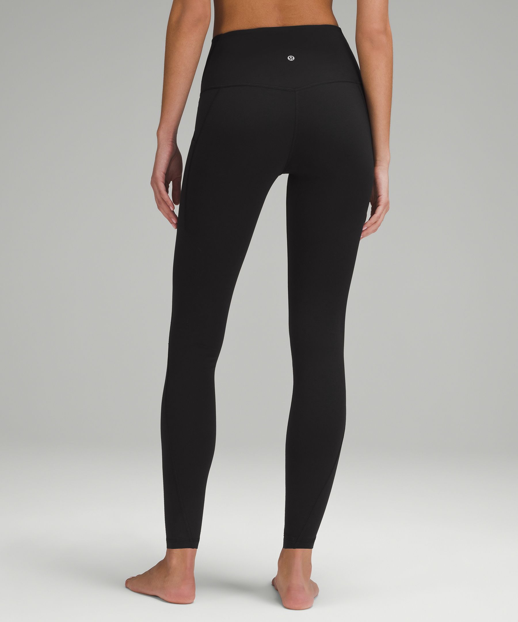 Lululemon new yoga sweatpants two-piece leggings pocket breathable high  waist running tights 8807