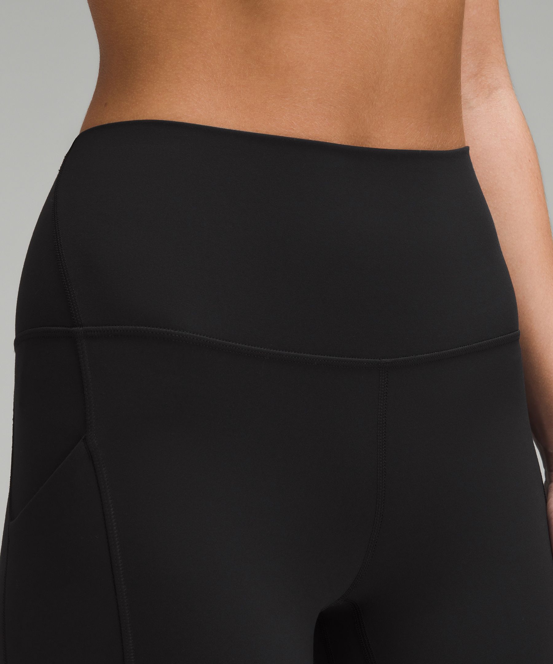lululemon athletica, Pants & Jumpsuits, Lululemon Black Leggings Womens  Side Pockets Size 6 Style P646