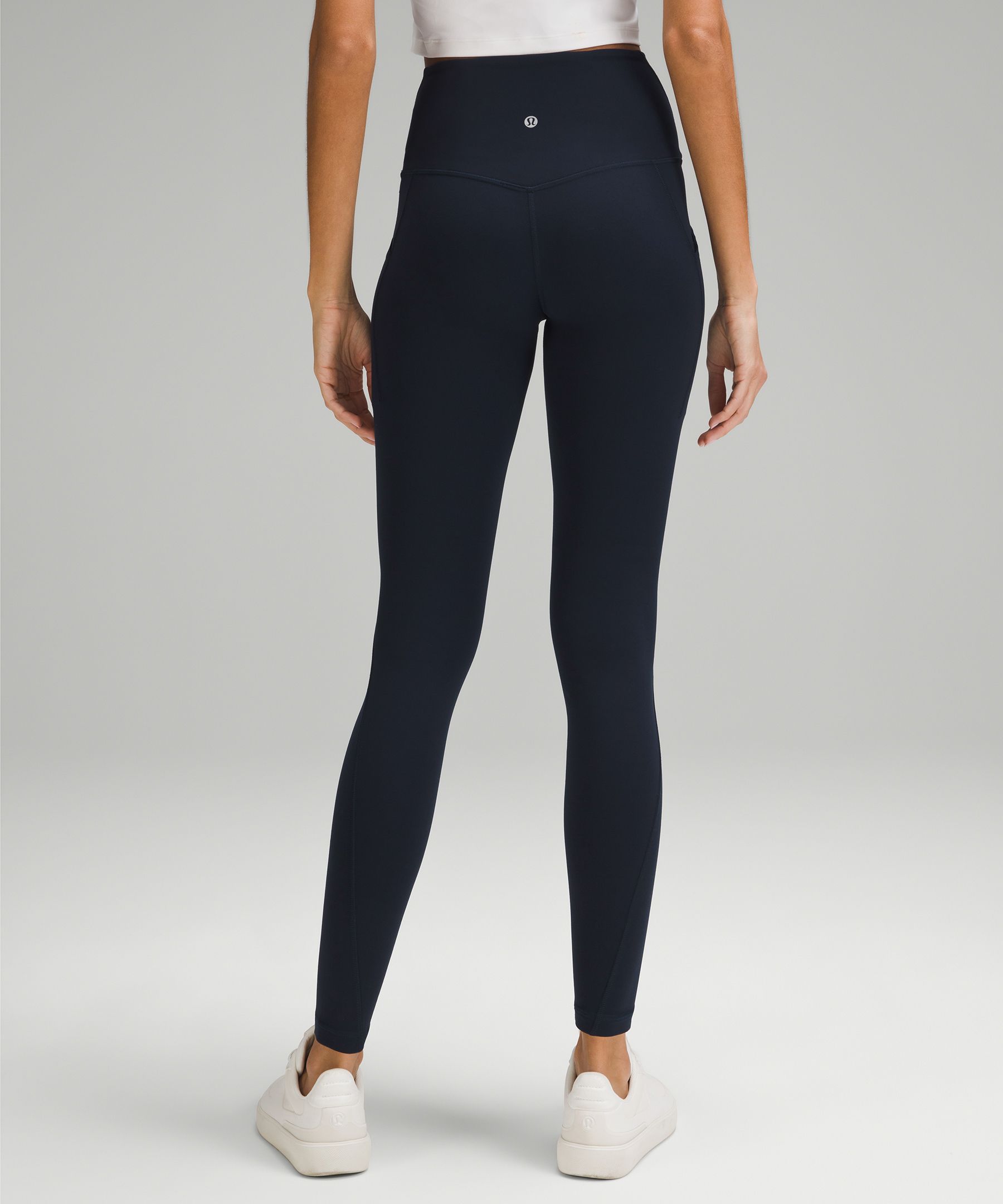 Lululemon Side Ribbon Pocket Leggings Blue Size 6 - $49 (54% Off Retail) -  From Ryann