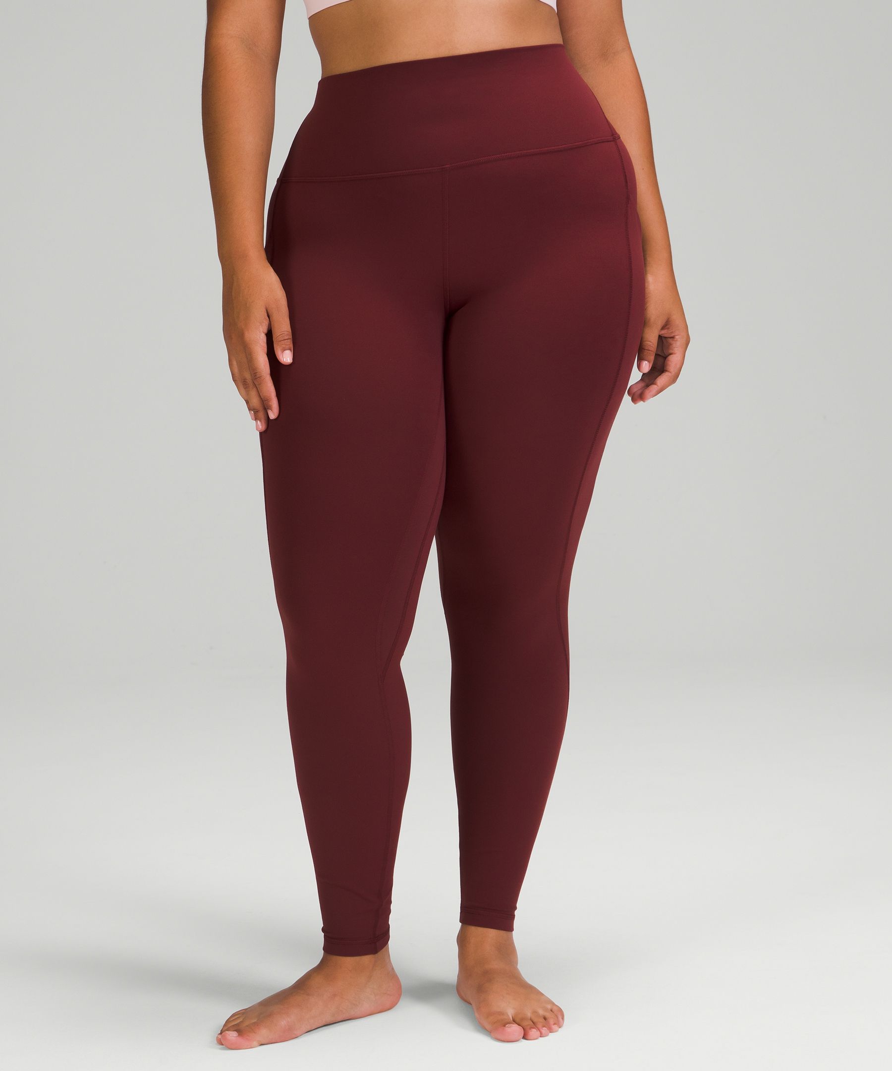 lululemon align dark red