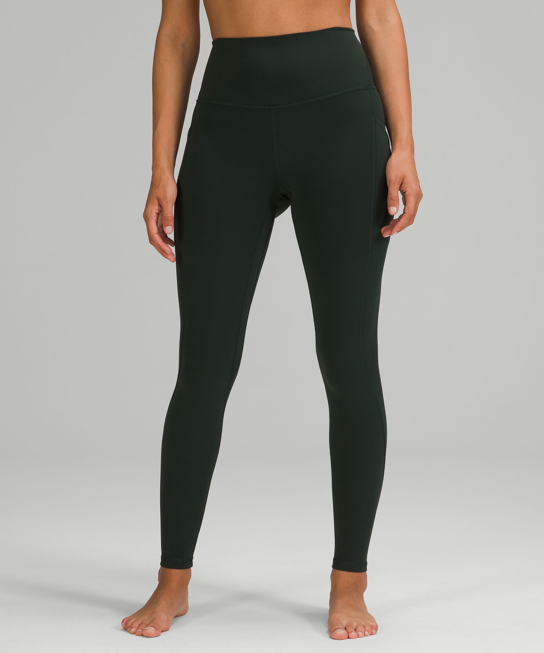 Lululemon Align™ High-rise Pants With Pockets 28" In Rainforest Green
