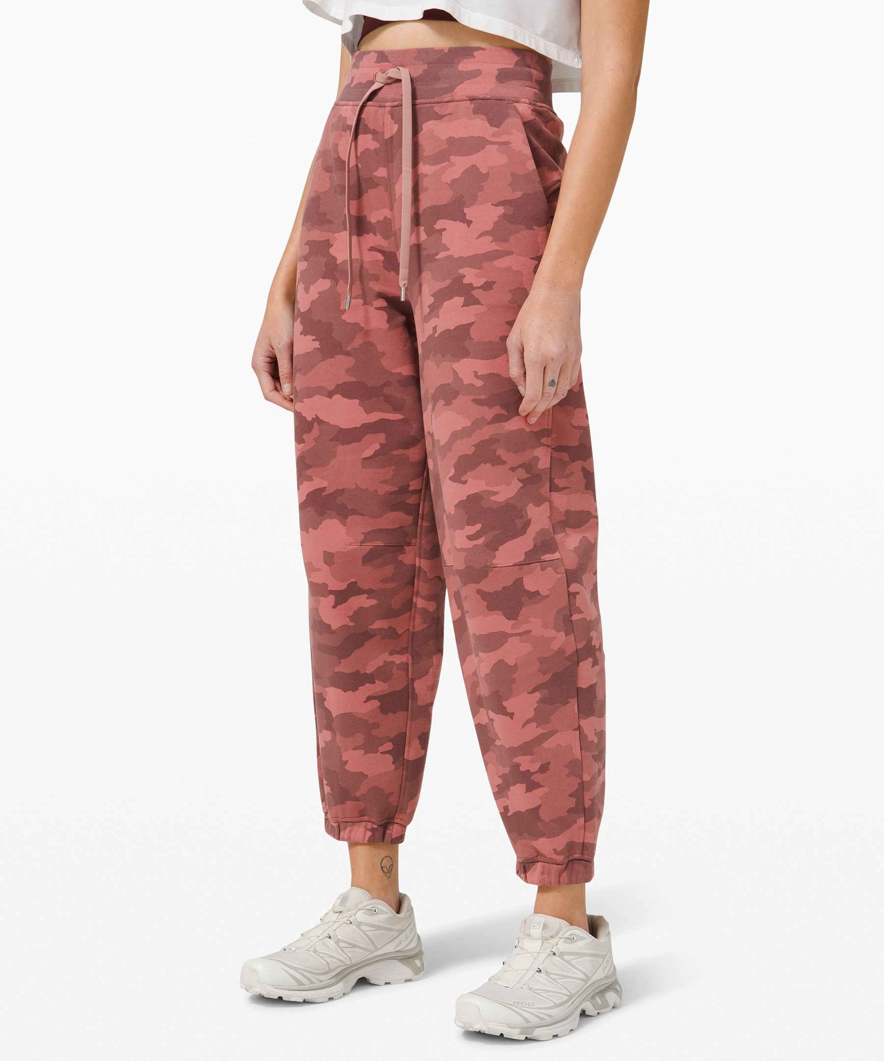 Relaxed Fit Super High Rise French Terry Full Length Jogger