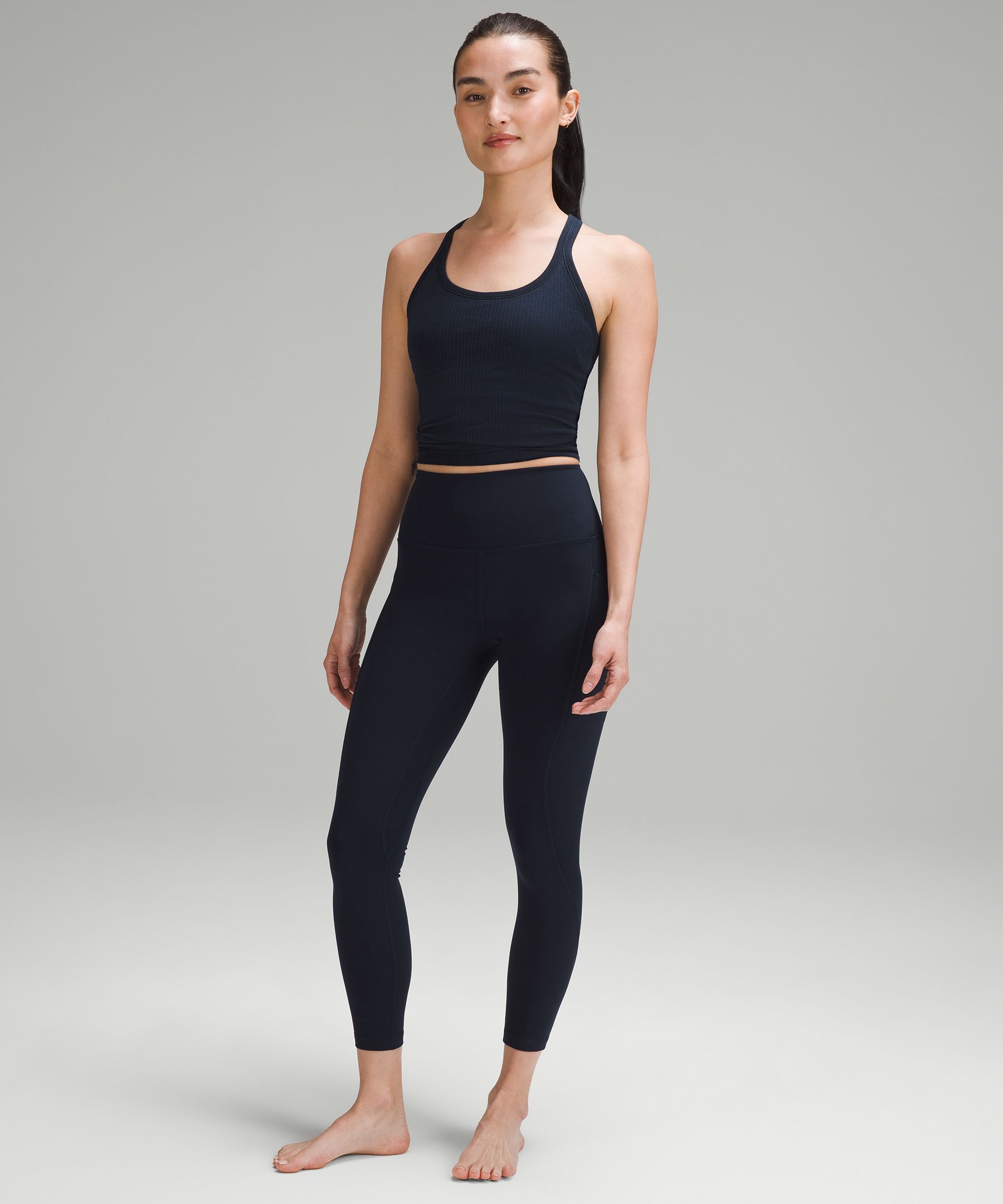 LULULEMON Fast and Free 7/8 Tight 25 (Black (Non-Reflective), 6