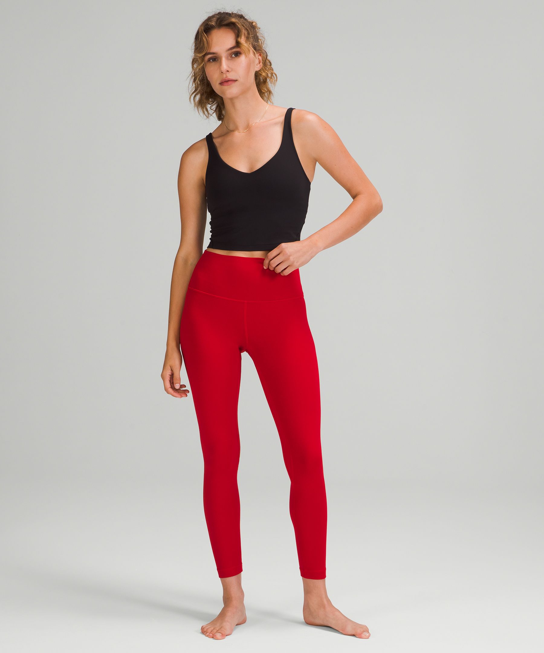 LLL DD Align 25” Leggings (4) Light Sage Medium Olive with Green Twill  Energy Bra Longline *Tough High-Neck (4). I'm in love with this color  combo! : r/lululemon