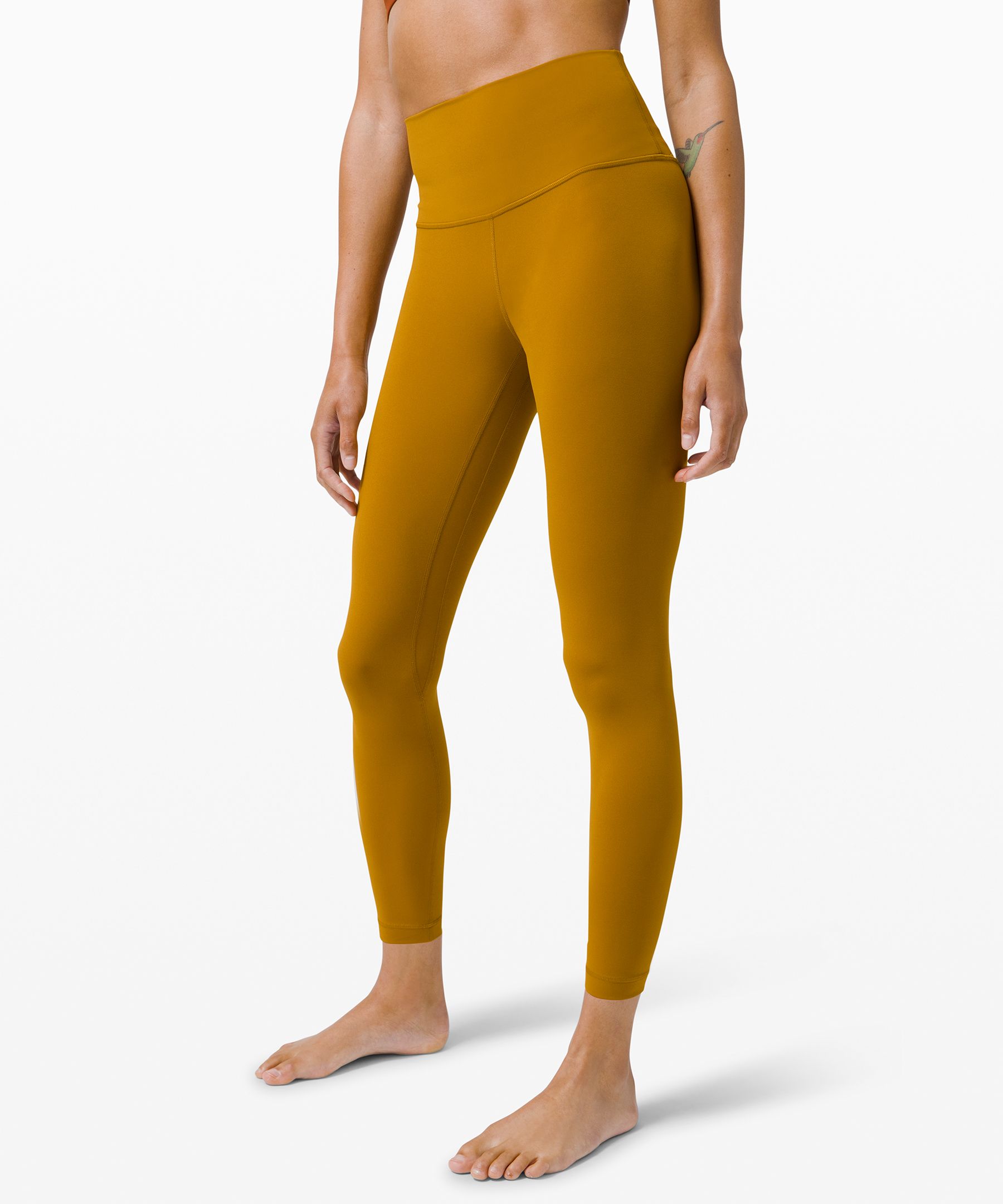 yellow lululemon leggings