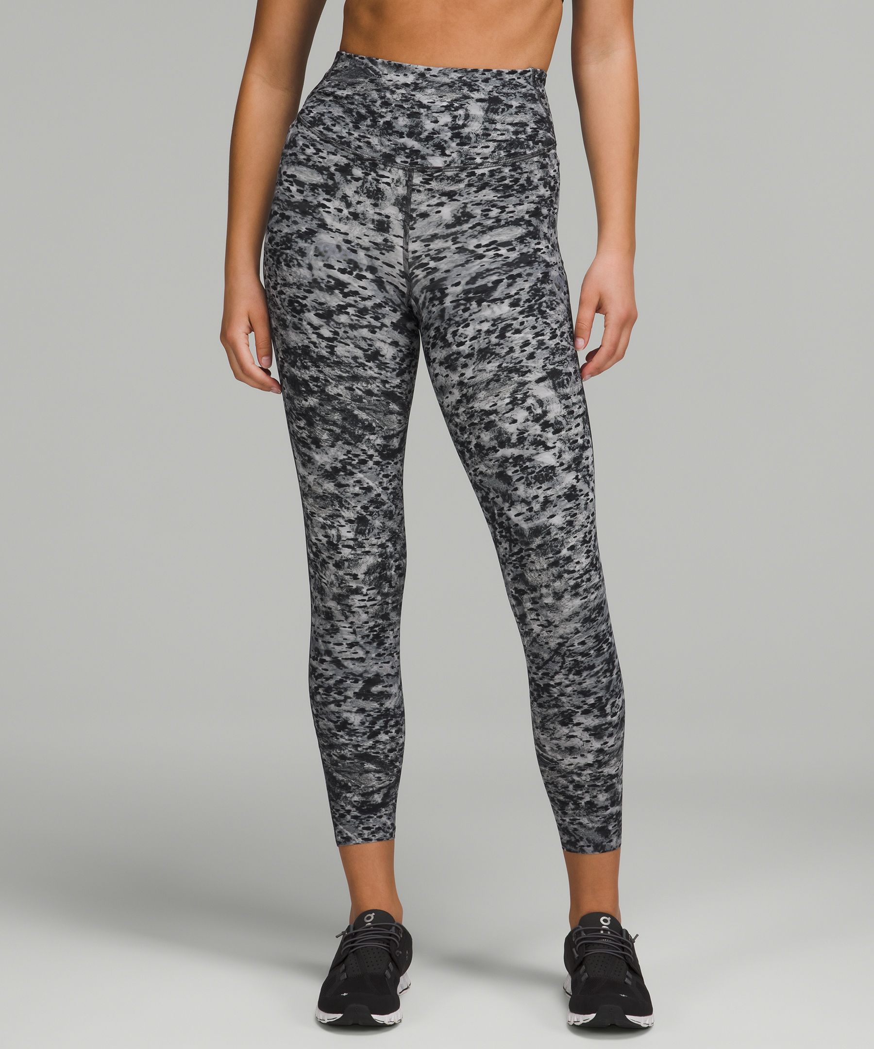 Lululemon Base Pace High-Rise Tight 25 - Intertwined Camo Deep Coal Multi  - lulu fanatics