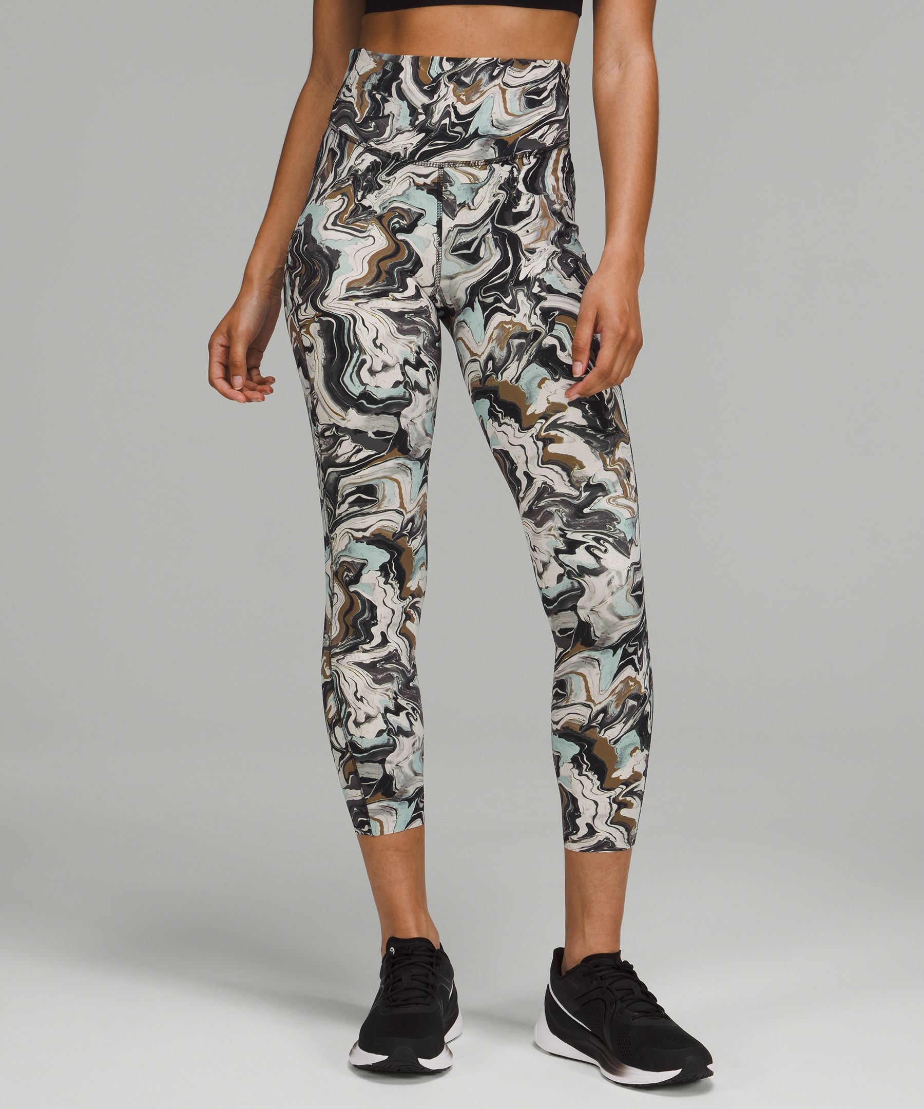 Buy Fluid Girls Camo Leggings Grey