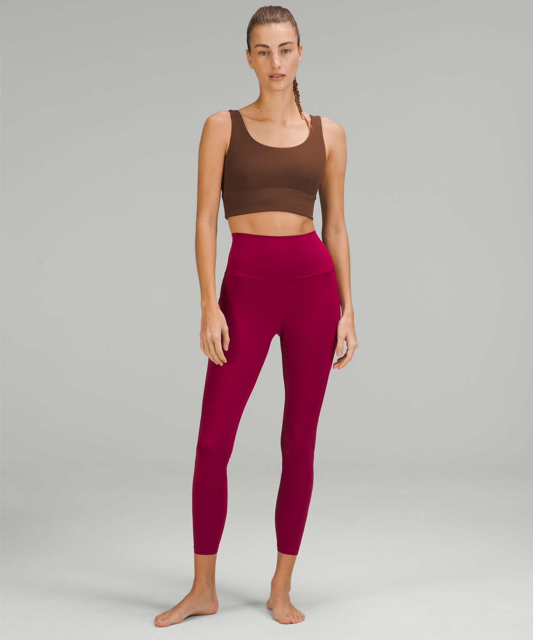 Lululemon Size 4 Burgundy Leggings