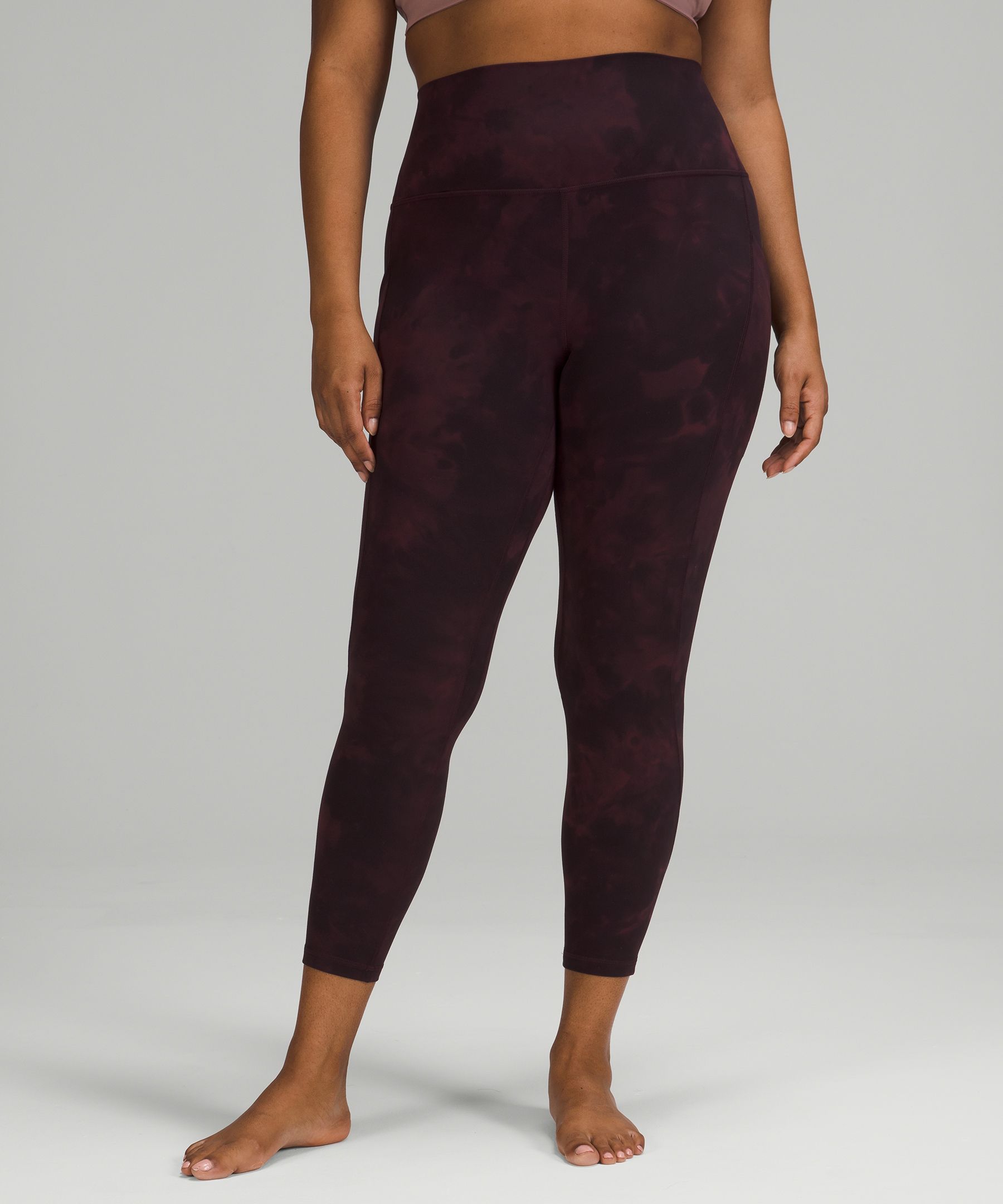 Lululemon Align™ High-rise Pants With Pockets 25" In Diamond Dye Cassis Black