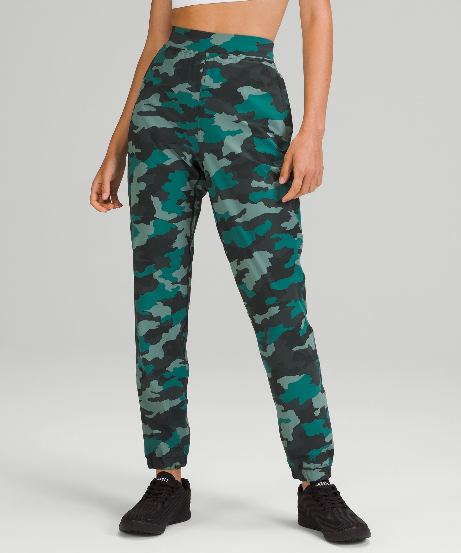 Lululemon Adapted State High-rise Joggers Full Length In Heritage 365 Camo Tidewater Teal