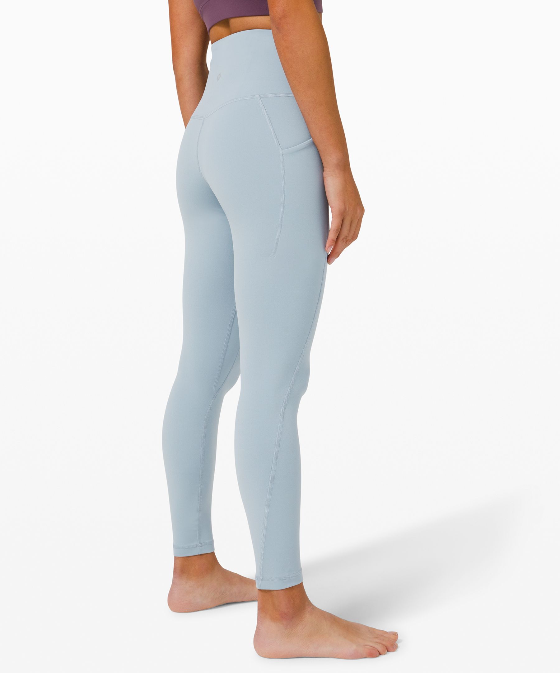 Lululemon Align HR Pant w/ Pockets 25 Size 8 Pastel Blue Double Lined  26376