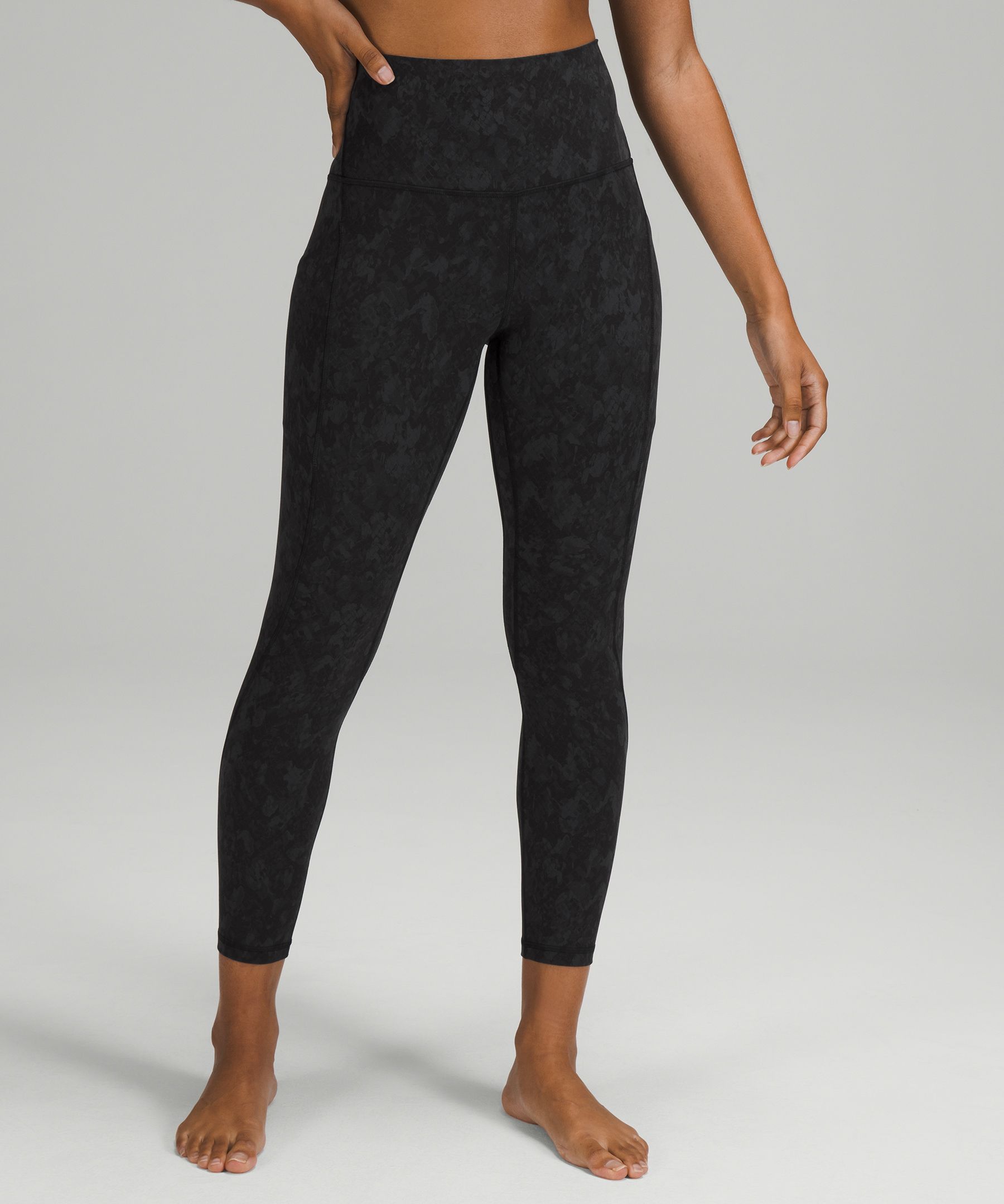 Lululemon Stretch High Rise Crop 23 - Rhino Grey - lulu fanatics