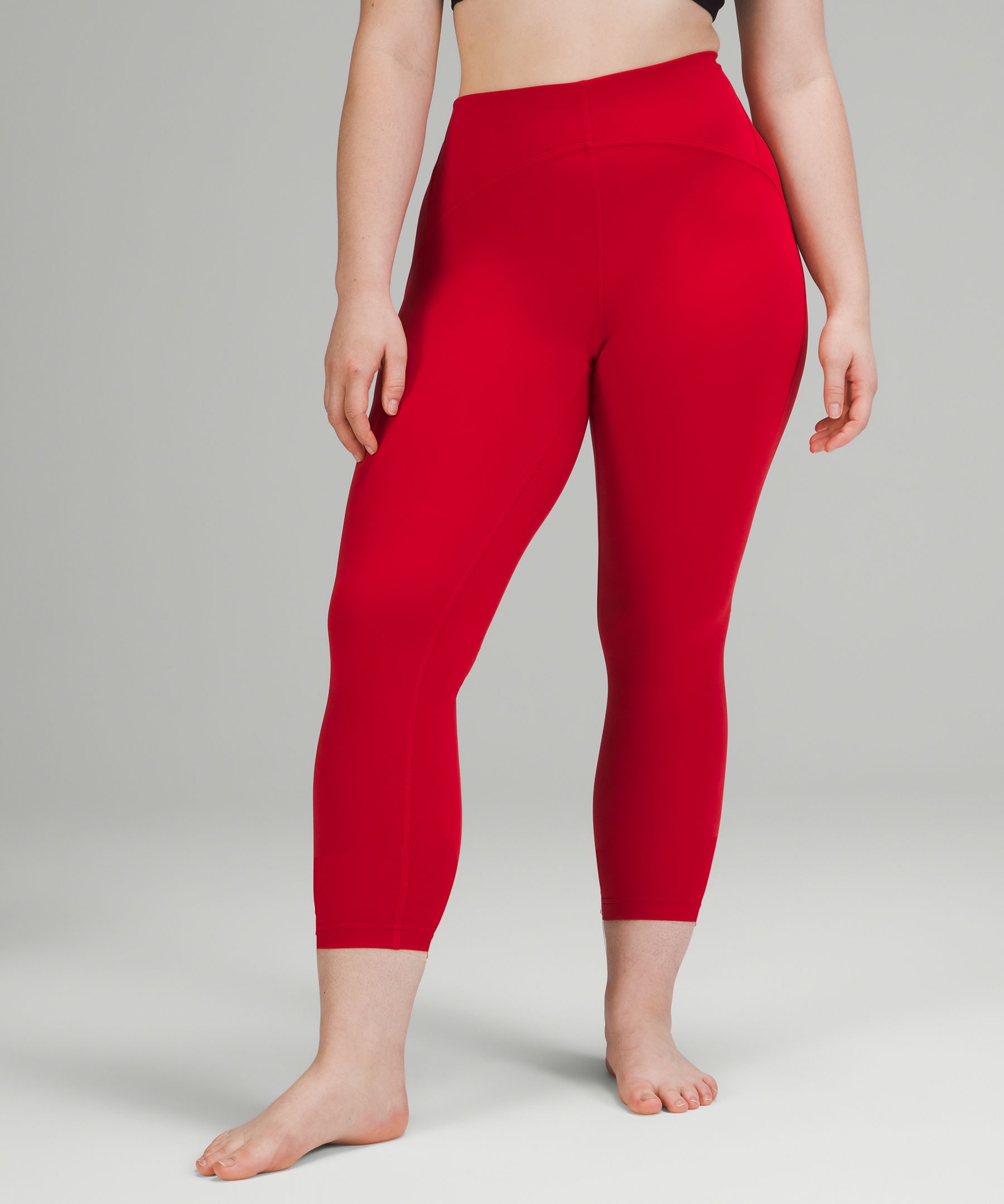 red leggings lululemon