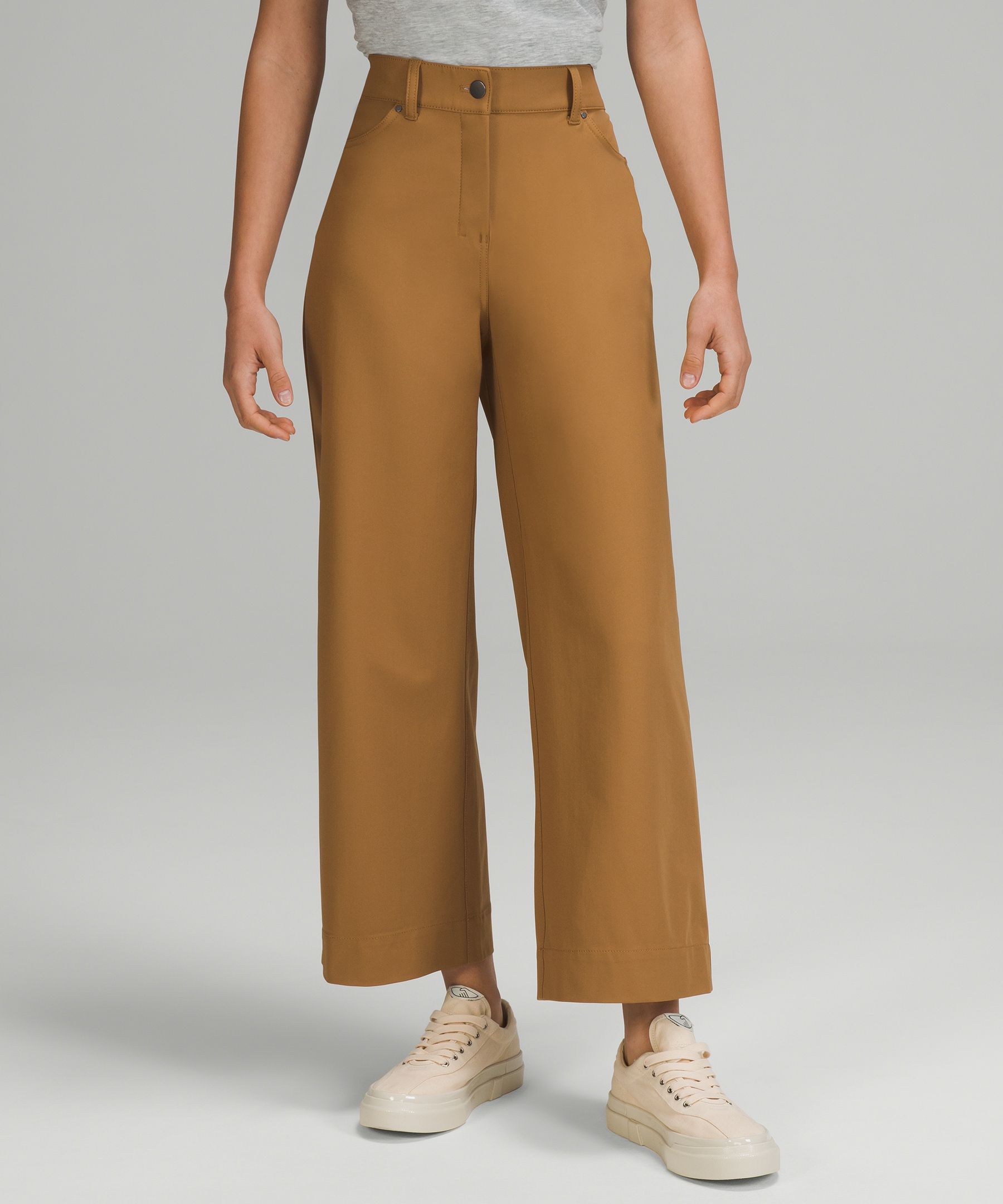 City Sleek 5 Pocket High-Rise Wide-Leg Pant Full Length *Light