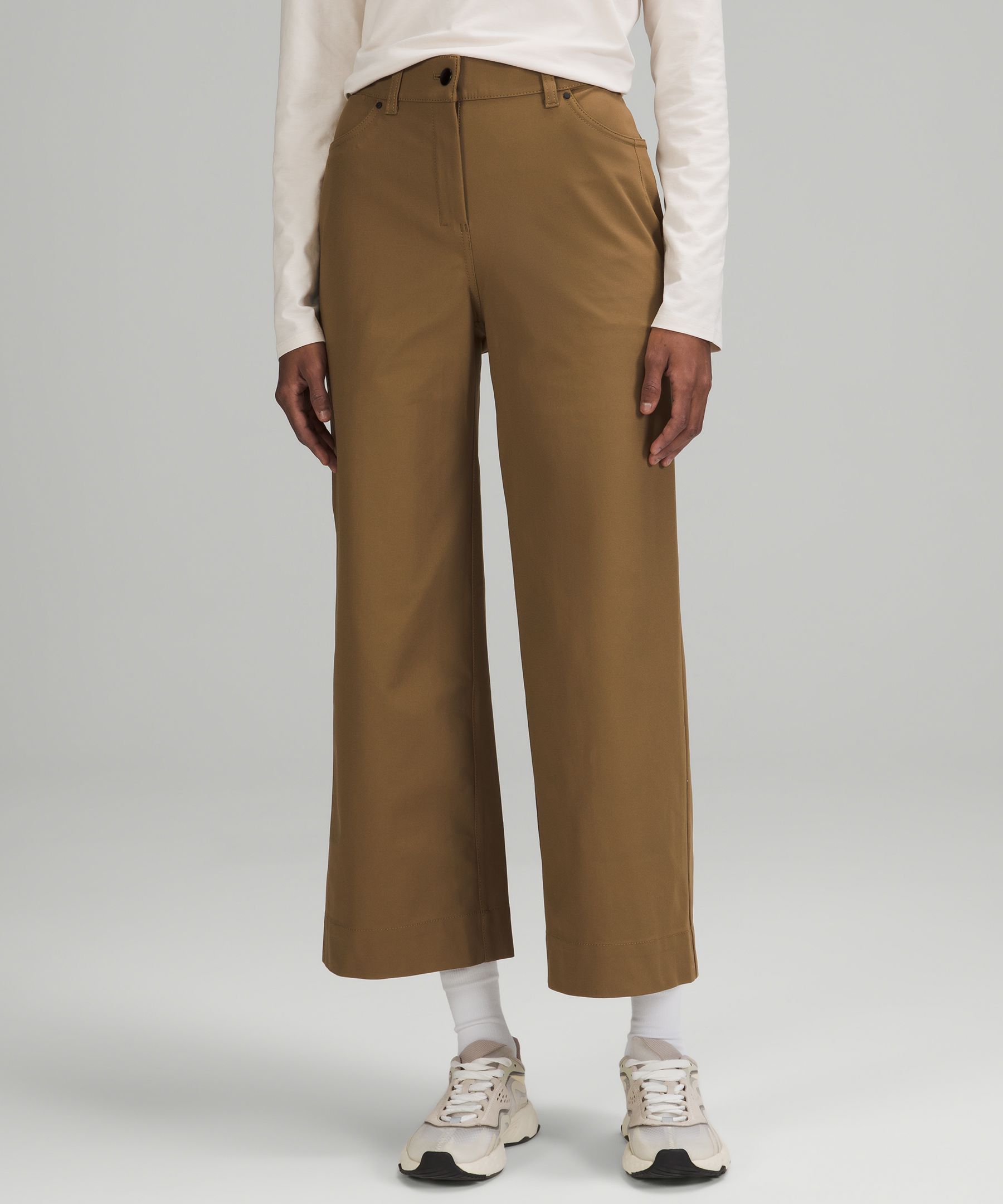 Lululemon City Sleek 5 Pocket Wide Leg Pants In Artifact