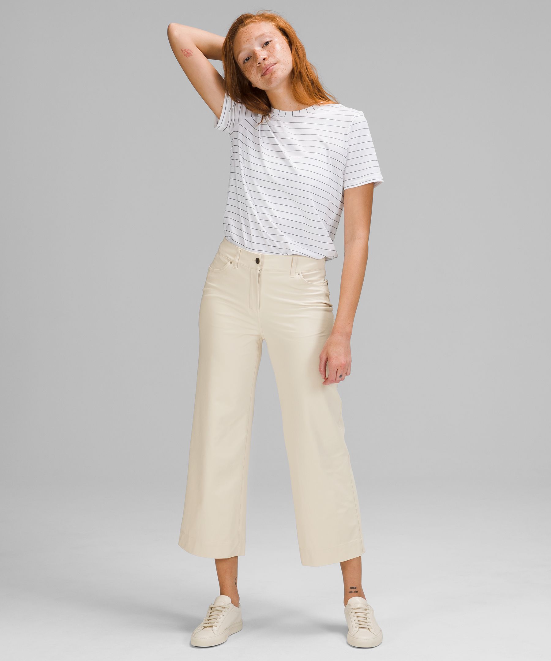 City Sleek 5 Pocket Wide Leg Pant, Trousers