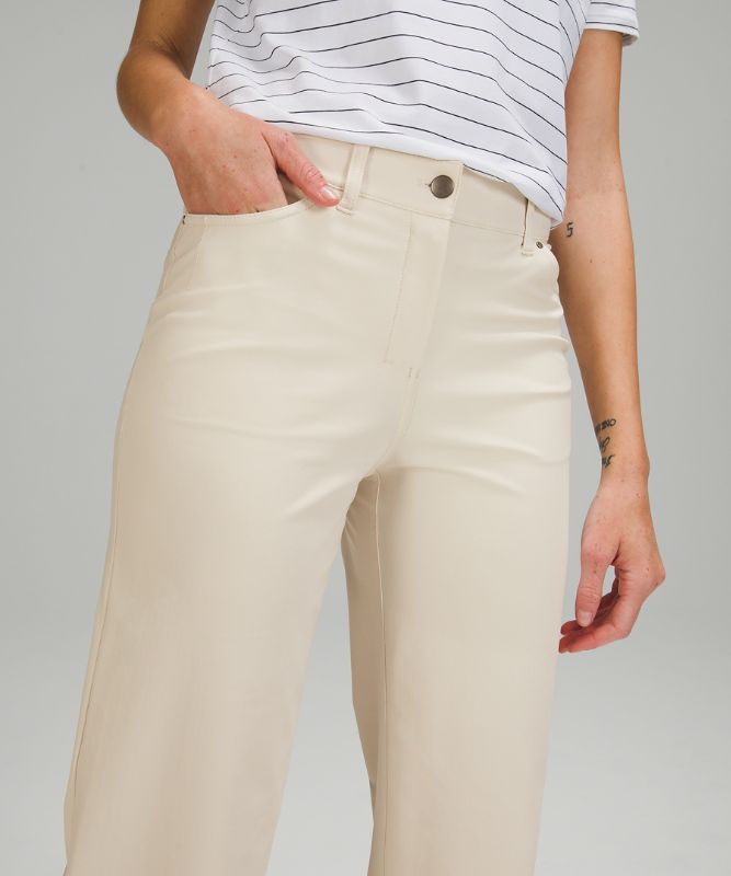 Pantalones City Sleek de pernera ancha con cinco bolsillos