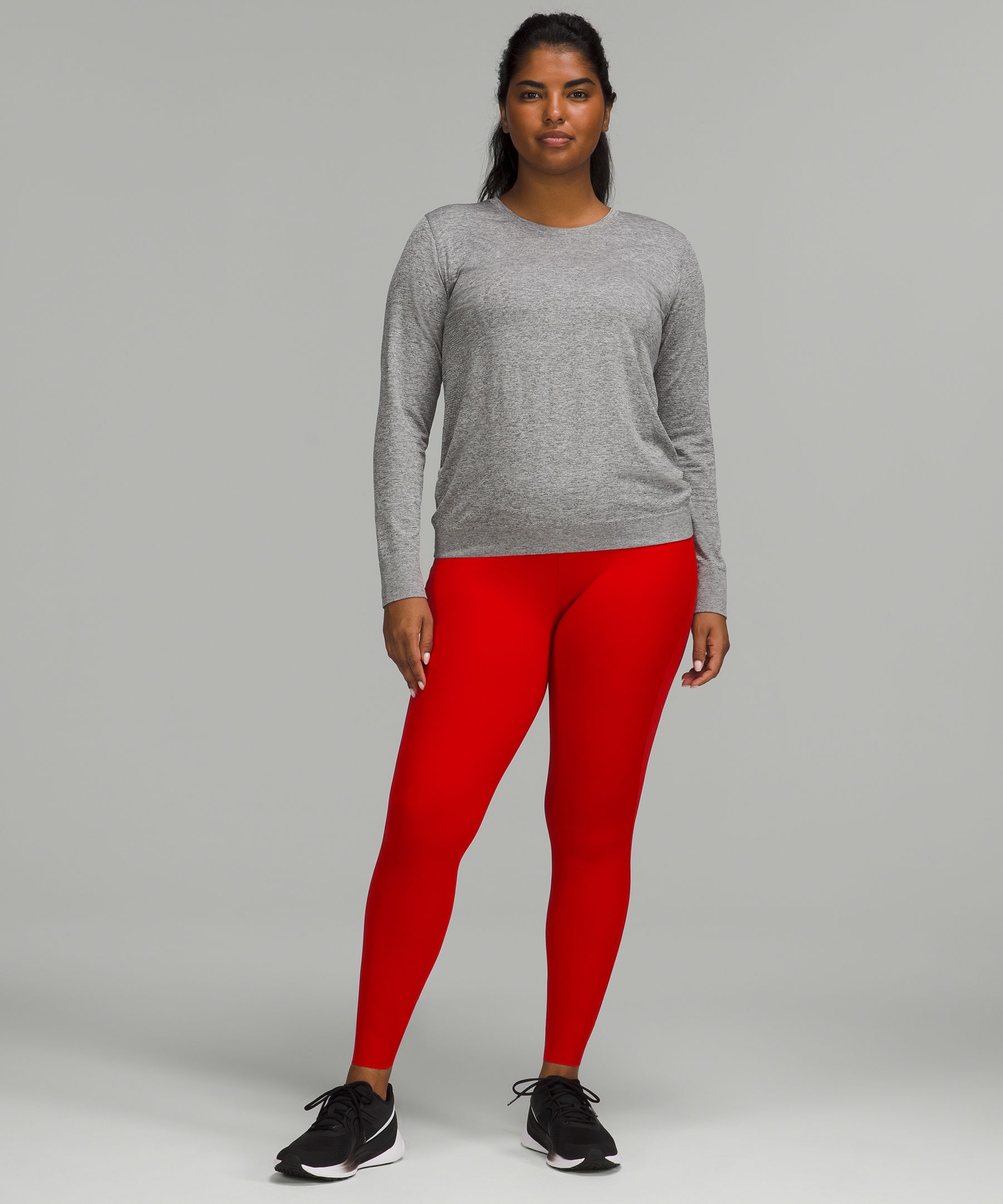 Lululemon Base Pace High-rise Running Tights 28 Brushed Nulux - Dark Red