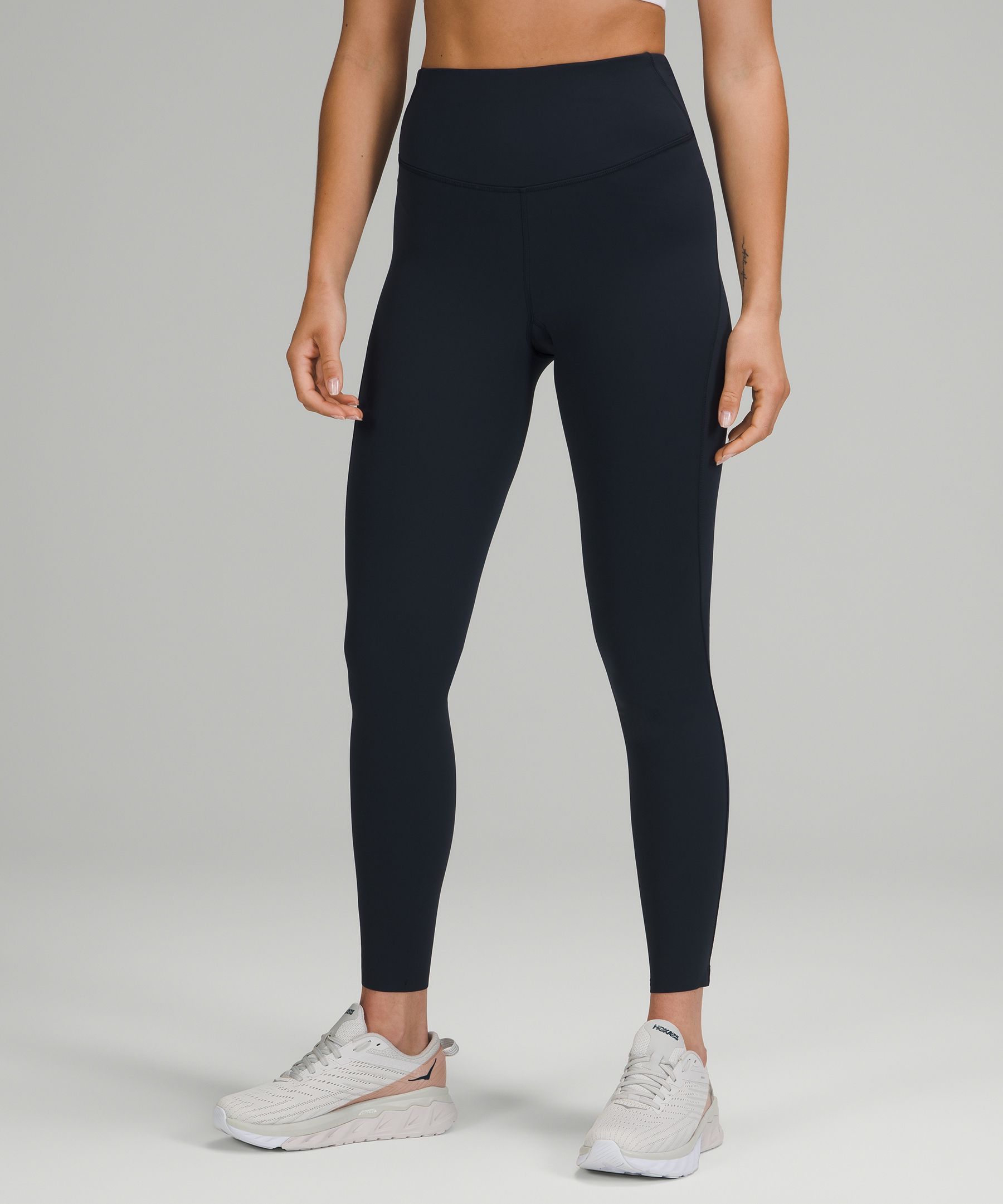 Lululemon Base Pace High-rise Running Tights 28" Brushed Nulux In True Navy