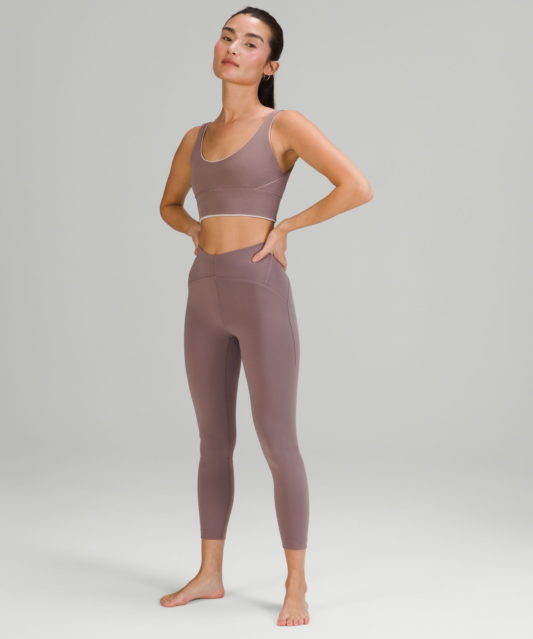 High-Rise Yoga Tight 24 *Grid Texture Asia Fit